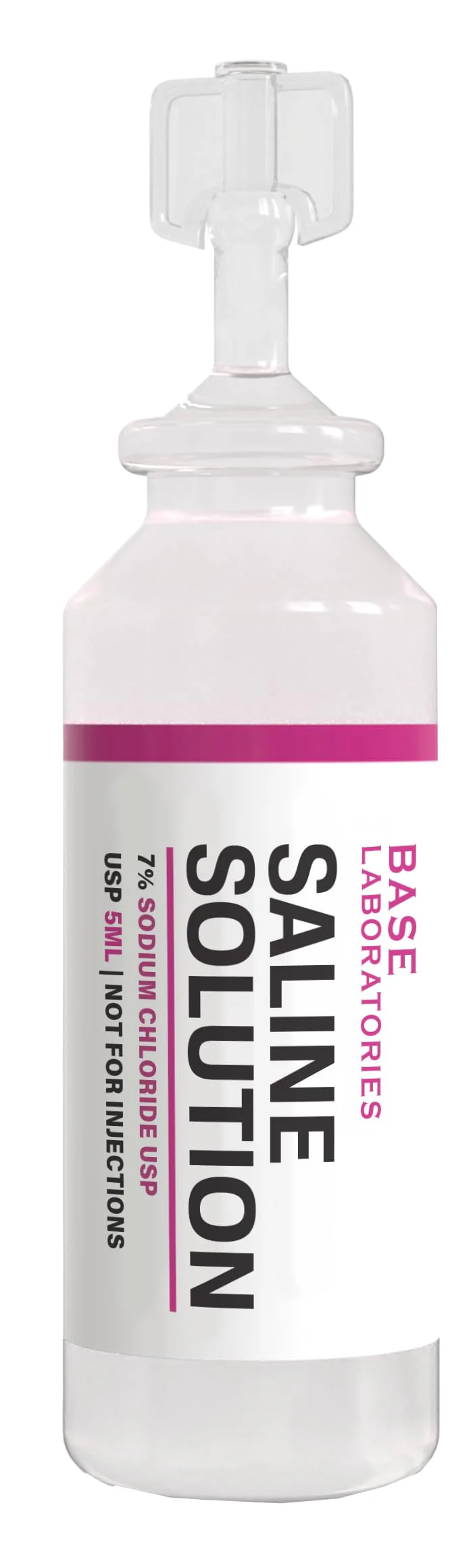 BASE LABORATORIES 7% Saline Solution for Nebulizer Machine | Saline Solution for Inhalation & Nasal Irrigation | High 7% Concentration l (25 x 2) 50 Vials 5ml Unit Dose - Image 4