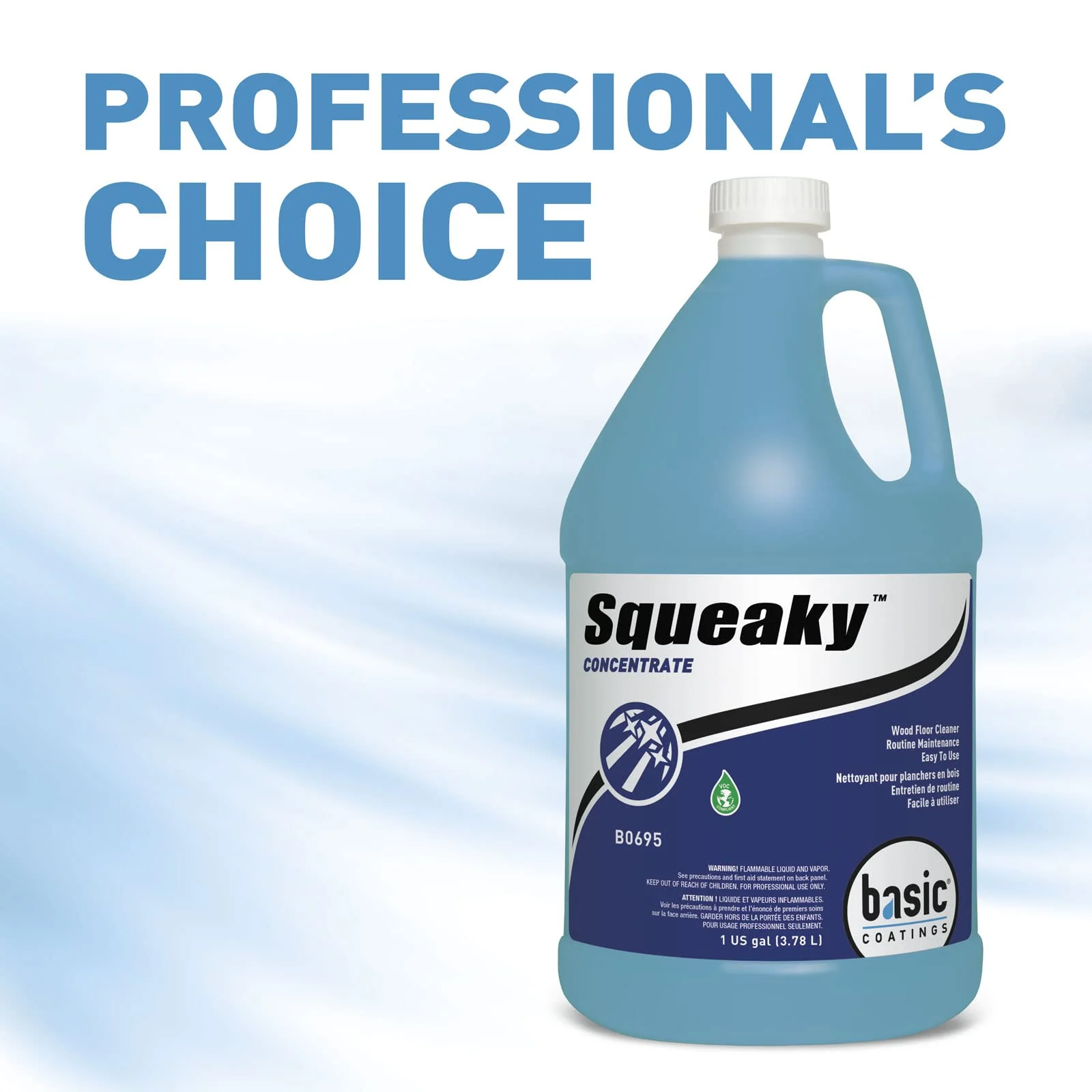 Basic Coatings Squeaky Cleaner Concentrate | Hardwood, Laminate Floor Cleaner | No Residue | Cleans Tough Dirt and Grease | 1 gal - Image 5