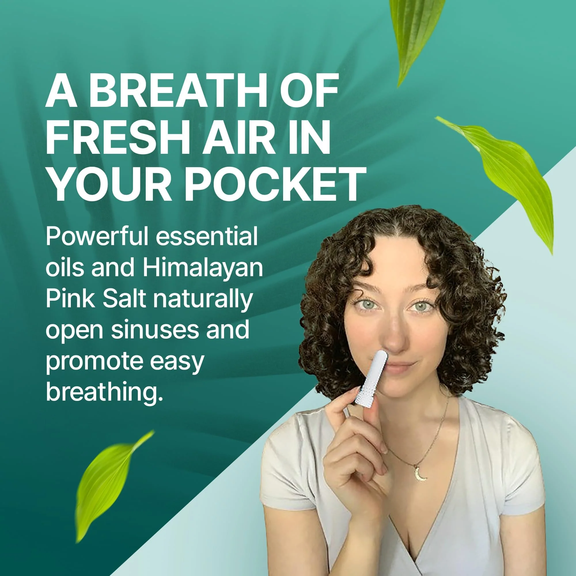 Basic Vigor Pocket Neti Breathe Easy Himalayan Salt Aromatherapy Sinus Inhaler 2 Pack with Essential Oils. Natural Nasal Stick/Nasal Inhaler with Eucalyptus. Made in The USA. - Image 4
