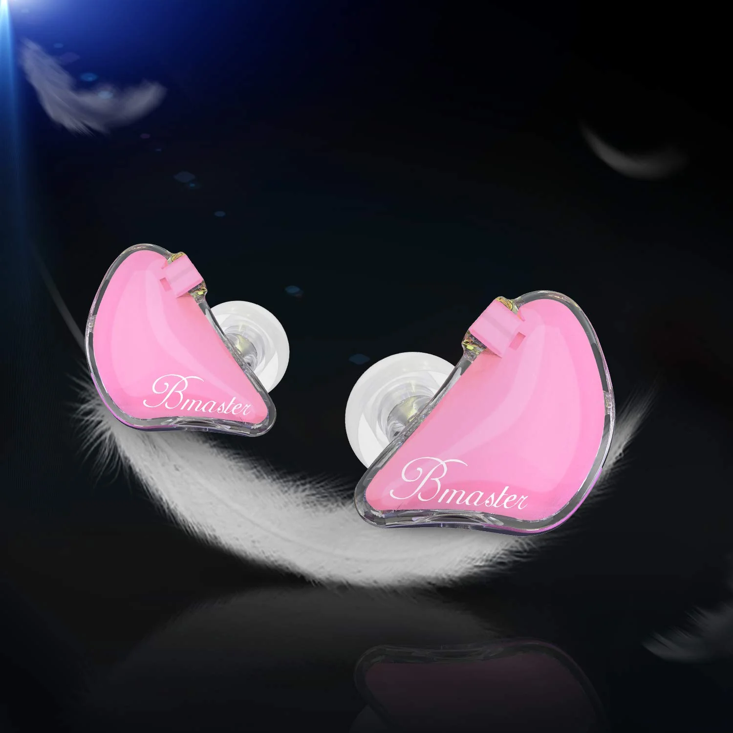 BASN Bmaster Triple Driver In Ear Monitor Headphones with Two Detachable Cables Fit In Ear Suitable for Audio Engineer, Musician (Pink) - Image 6