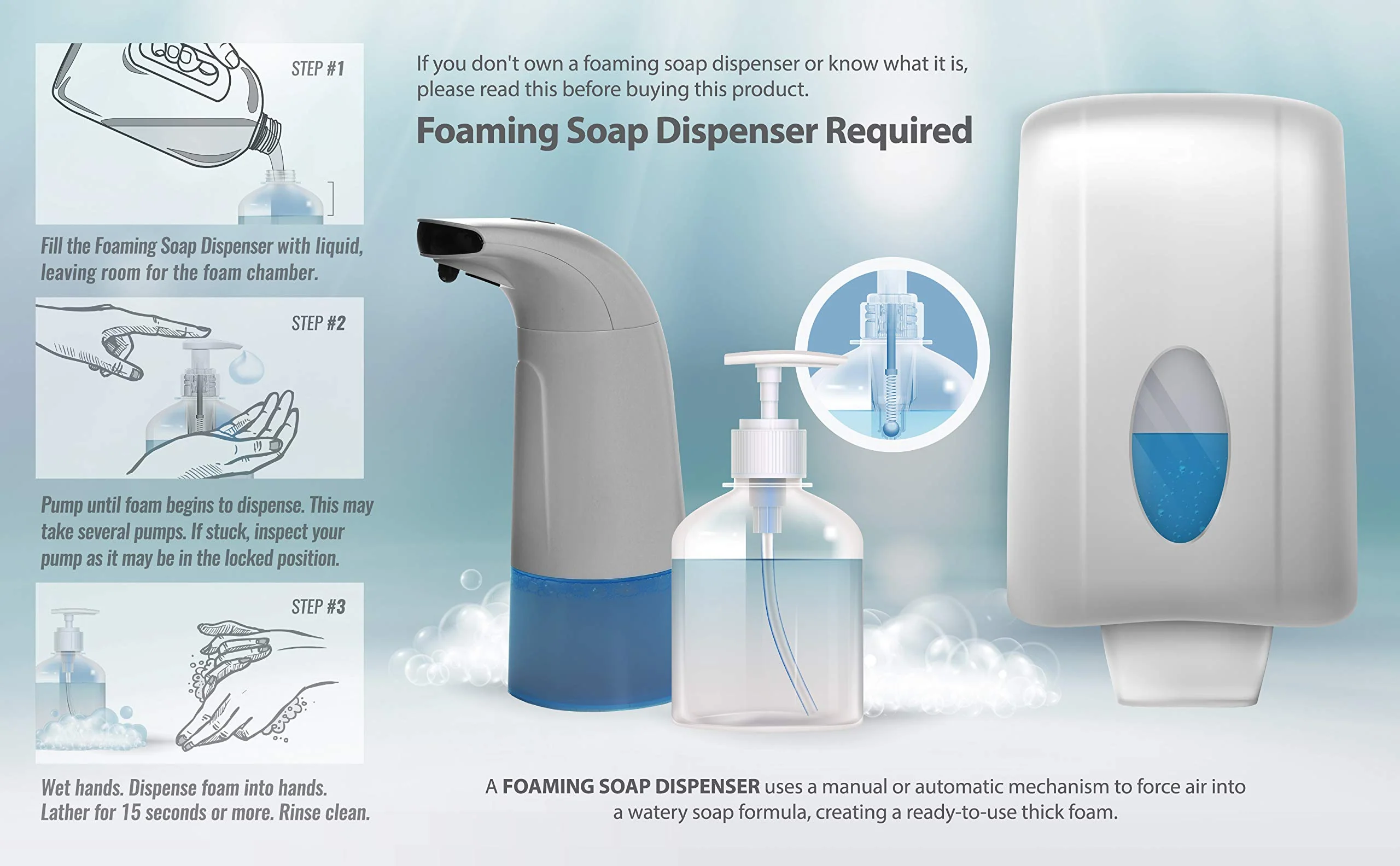 Bastion Antibacterial Foaming Hand Soap - Coconut Dream Hand Wash - Bulk 1/2 Gallon (64 oz) Refill Jug. Coconut Dream Scented. Non-toxic. Made in the USA.(Foaming Dispenser Required) - Image 4