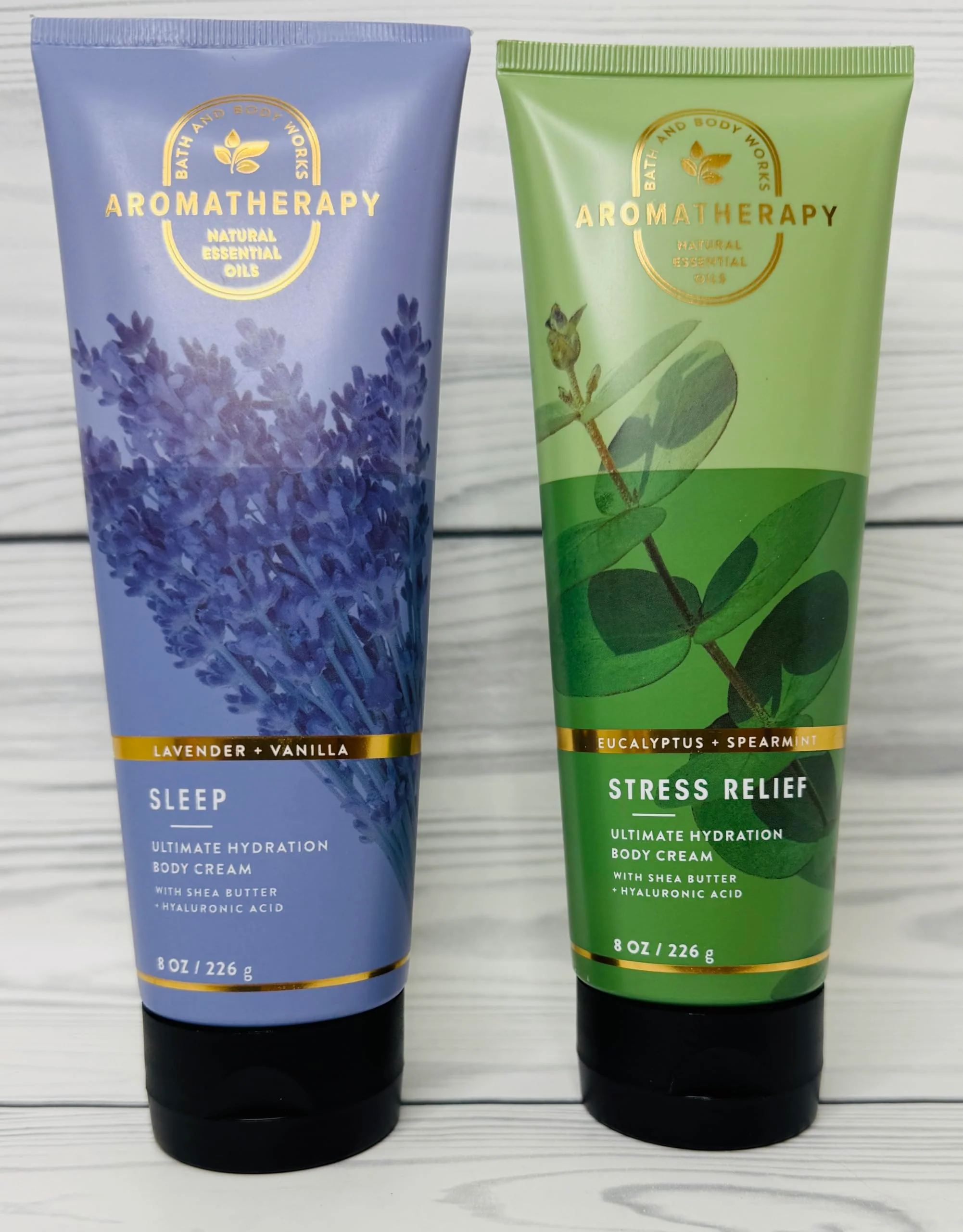 Bath & Body Works Aromatherapy Eucalyptus Spearmint and Lavender Vanilla Ultimate Hydration Body Cream 8 Ounces Pack of 2 - Image 2