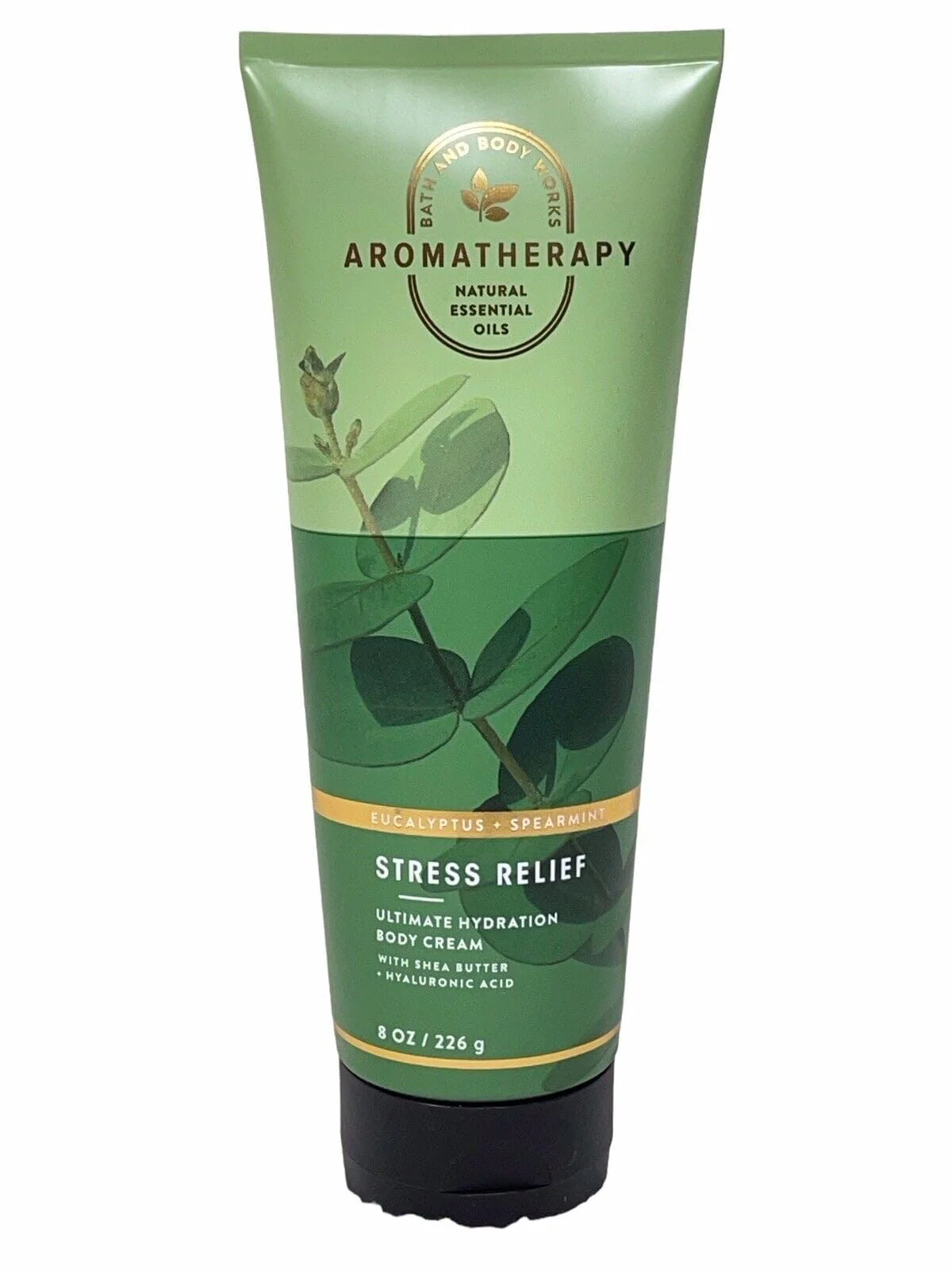 Bath & Body Works Aromatherapy Eucalyptus & Spearmint Body Cream with Natural Essential Oils 8 Ounce (Eucalyptus & Spearmint), 1 item