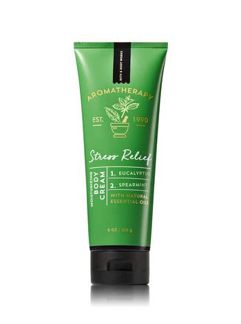 Bath Body Works ~ Aromatherapy ~ Stress Relief - Eucalyptus & Spearmint ~ Bundle ~ Body Wash & Foam Bath 10oz. & Body Cream 8 oz - Image 2