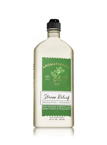 Bath Body Works ~ Aromatherapy ~ Stress Relief - Eucalyptus & Spearmint ~ Bundle ~ Body Wash & Foam Bath 10oz. & Body Cream 8 oz - Image 3