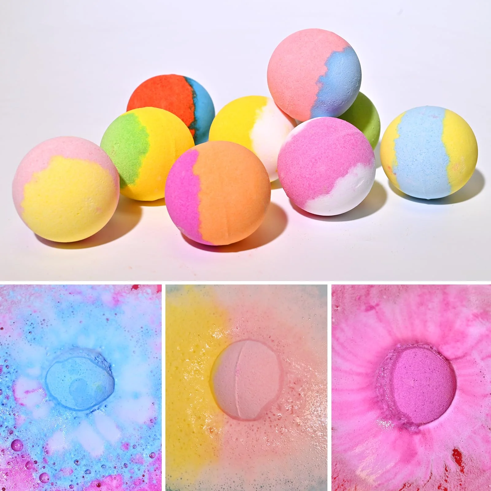 Bath Bombs for Kids with Toys Inside for Girls Boys - 30 Pack Bath Bombs Gift Set with Surprise, Kids Safe Bubble Bath Fizzy Balls Halloween Christmas Birthday Gift Kit - Image 6