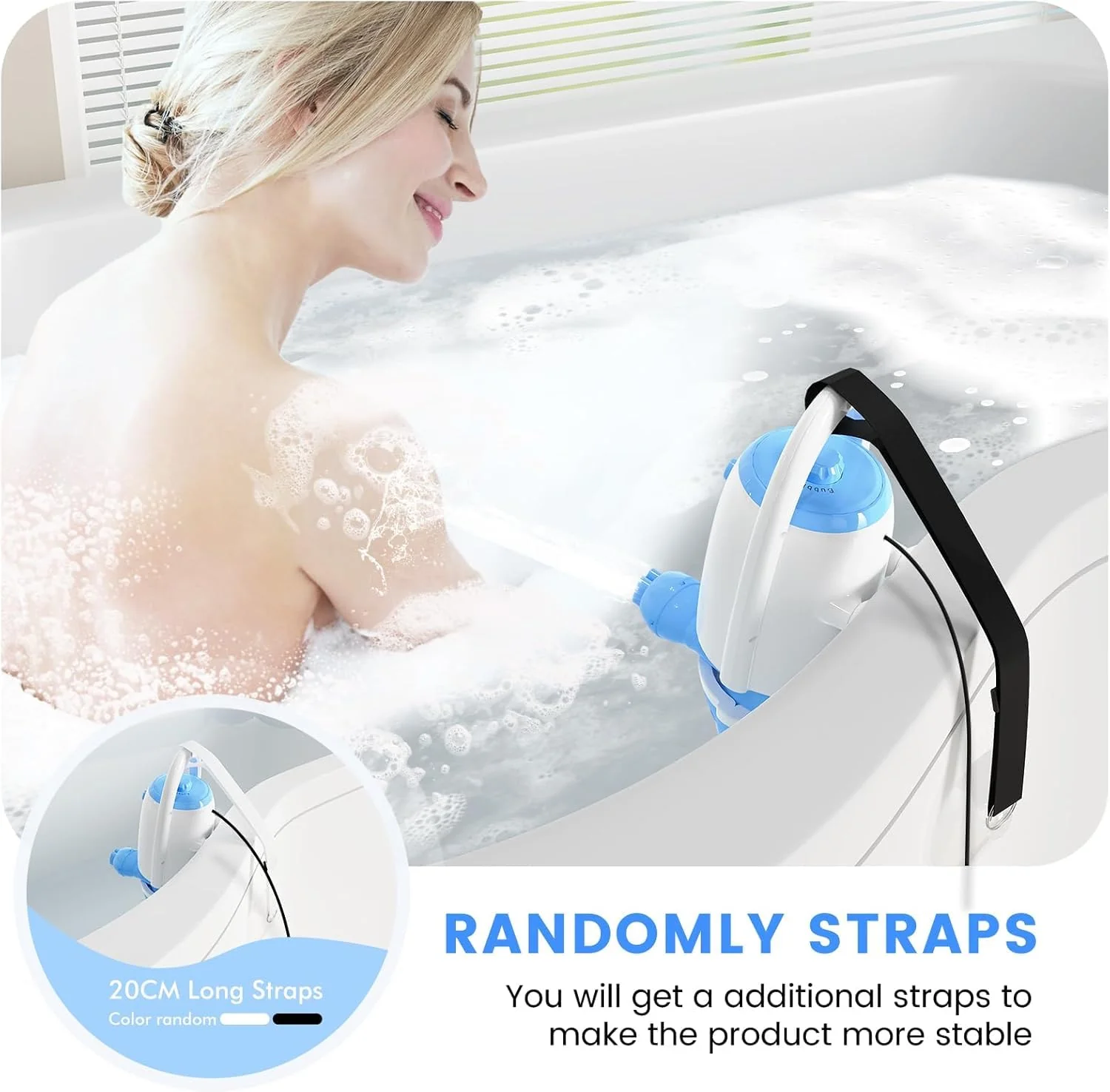 Bath Jet Spa, Bath Jet/Bubble Maker Mode, Bathtub Spa Machine Creates Soothing Bubbles and Massage, Bathtub Accessories for Relaxing Home Daily Use - Image 2