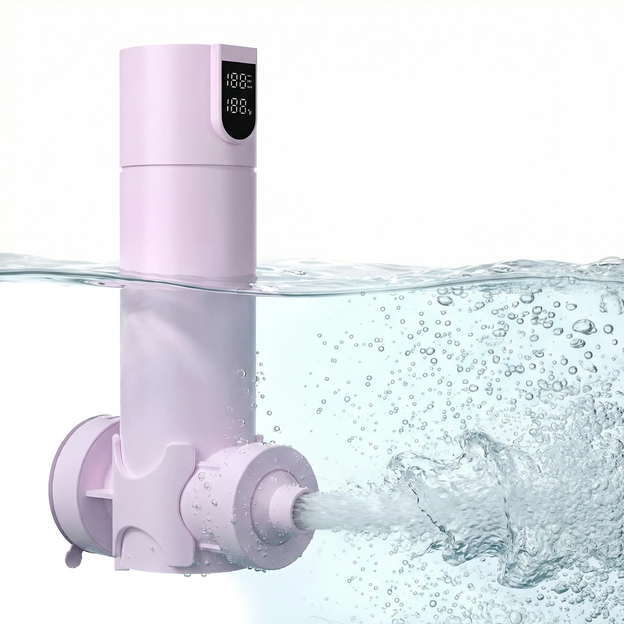 Bath Jet Spa for Bathtub, Rechargeable Cordless Portable Bathtub Jet for Tub with Vacuum Suction Lock, Jet and Bubble Mode, Gift Set