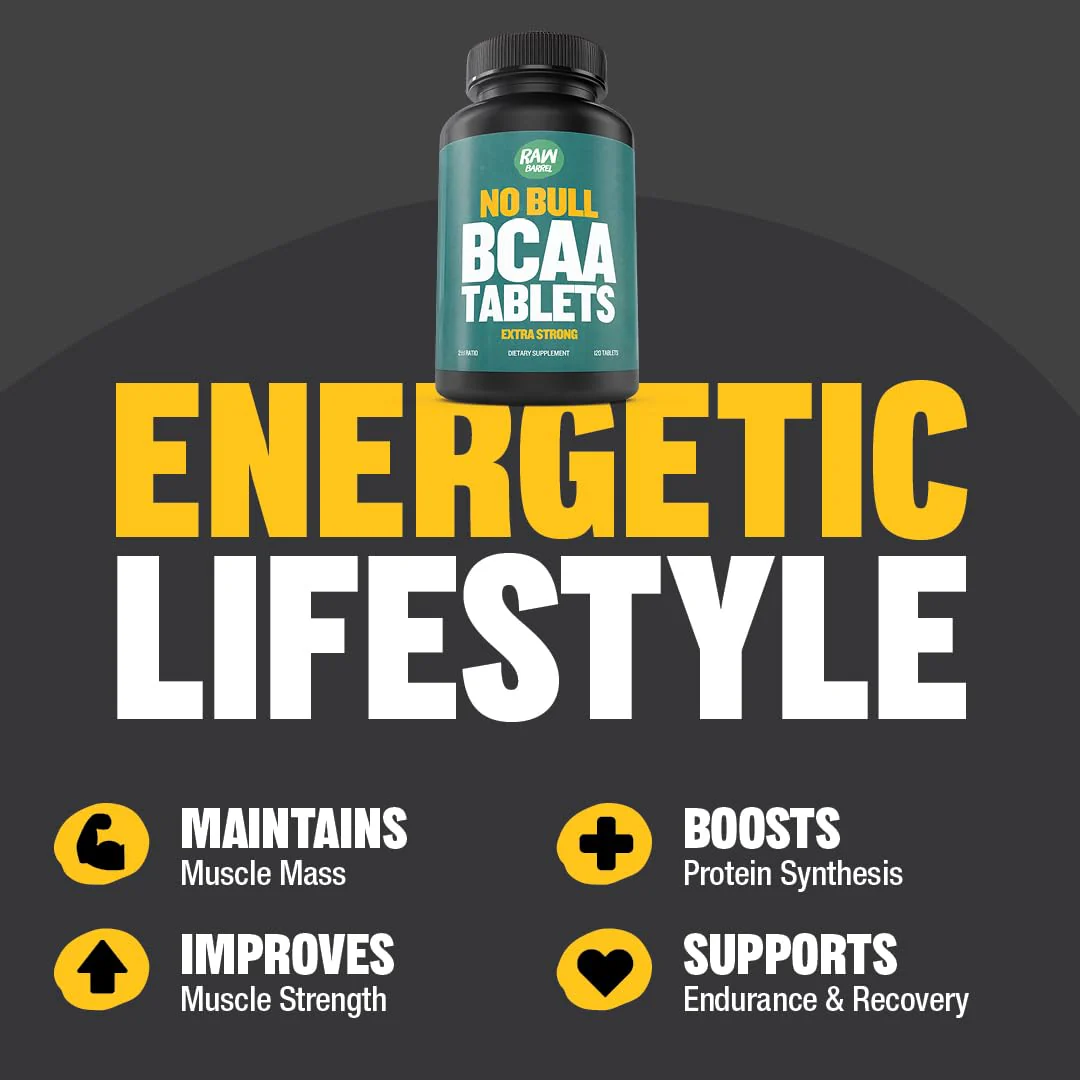 BCAA Tablets 1000 mg - Branched Chain Amino Acids Supplement for Muscle Recovery & Energy - Pre or Post Workout BCAAs for Men & Women - 120 Pills - Natural, Pure, GMO Free - Image 4