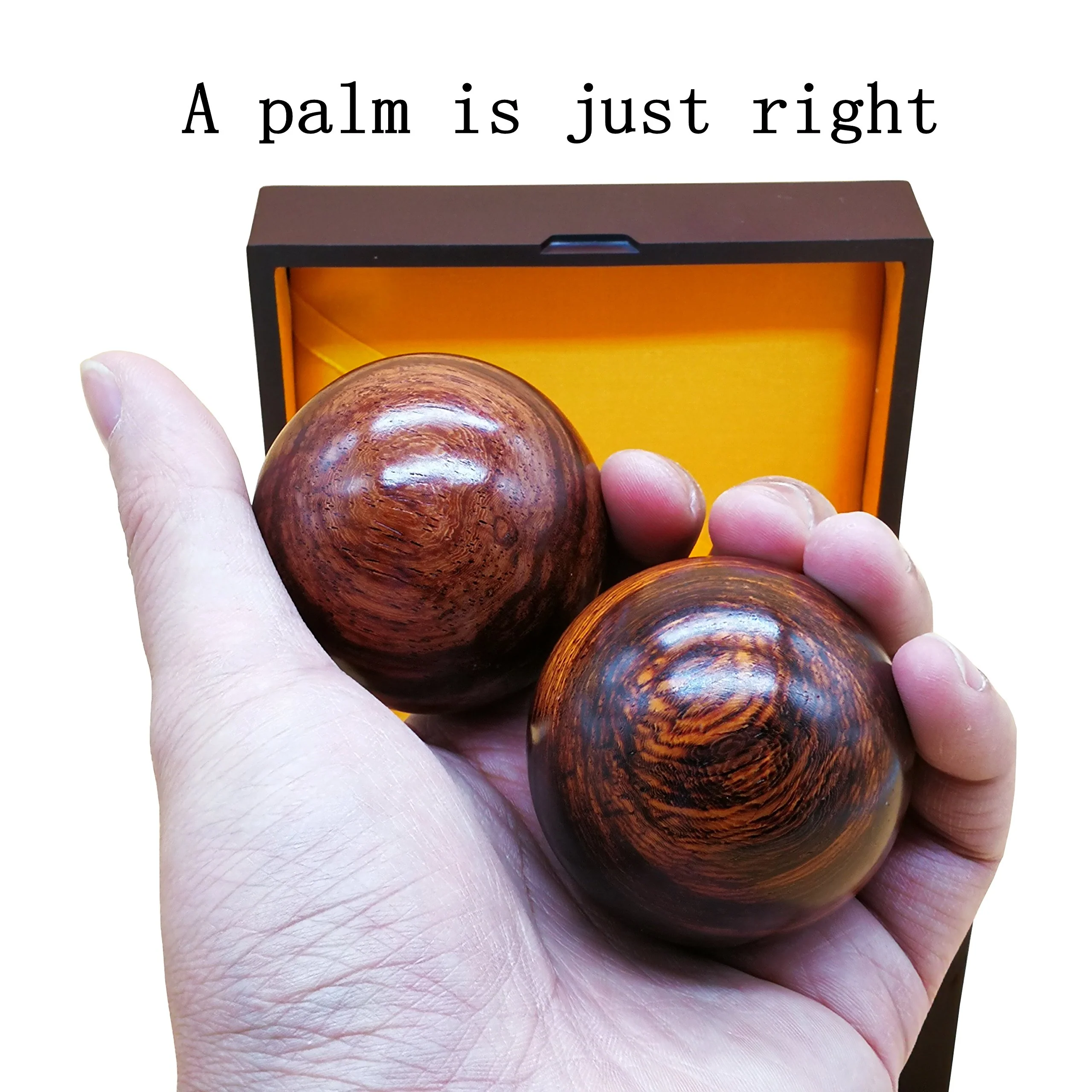 BCQLI 2 Inches Baoding Balls Chinese Health Exercise Stress Balls Rosewood - Image 5