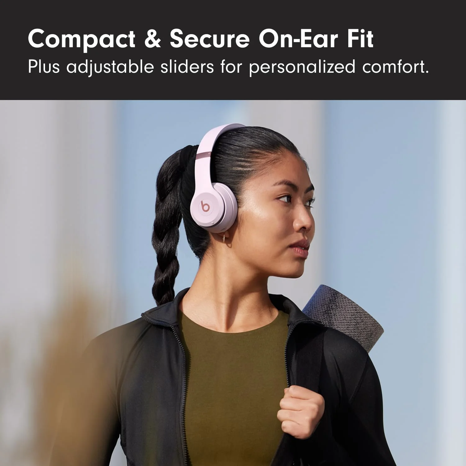 Beats Solo 4 - Wireless On-Ear Bluetooth Headphones, Up to 50-Hour Battery Life, Ultra-Lightweight Comfort, Powerful and Balanced Sound, Apple & Android Compatible - Cloud Pink - Image 8