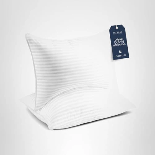 Beckham Hotel Collection Bed Pillows Standard/Queen Size Set of 2 - Original Soft Down Alternative Pillow for Sleeping - Soft Support for Back, Stomach or Side Sleepers - Image 2