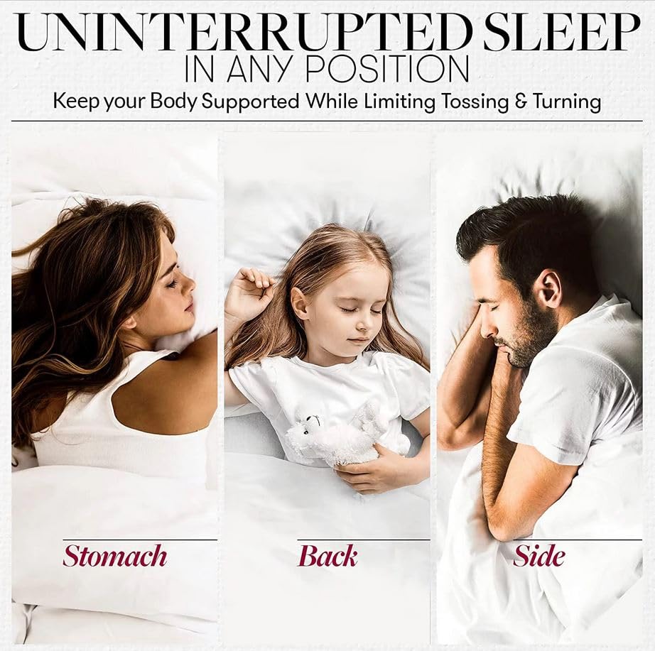 Beckham Hotel Collection Bed Pillows Standard/Queen Size Set of 2 - Original Soft Down Alternative Pillow for Sleeping - Soft Support for Back, Stomach or Side Sleepers - Image 3