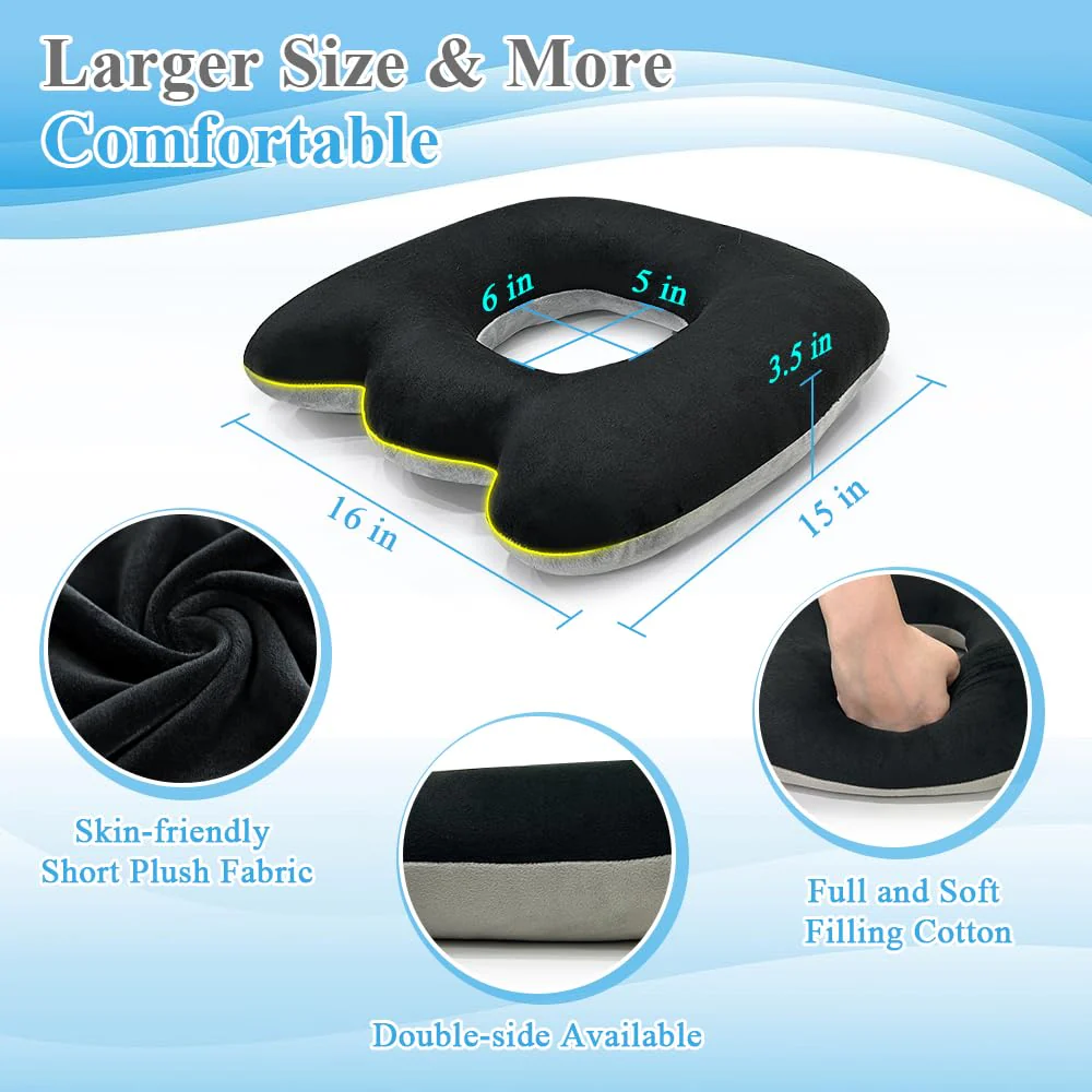Bed Sore Cushion for Butt Lifting Donut Pillow for Tailbone Pain Relief Sitting Hemorrhoid Pillows After Surgery Donut Postpartum Doughnut Seat Cushion Pressure Ulcer Pillow Butt Lifting Cushions - Image 5