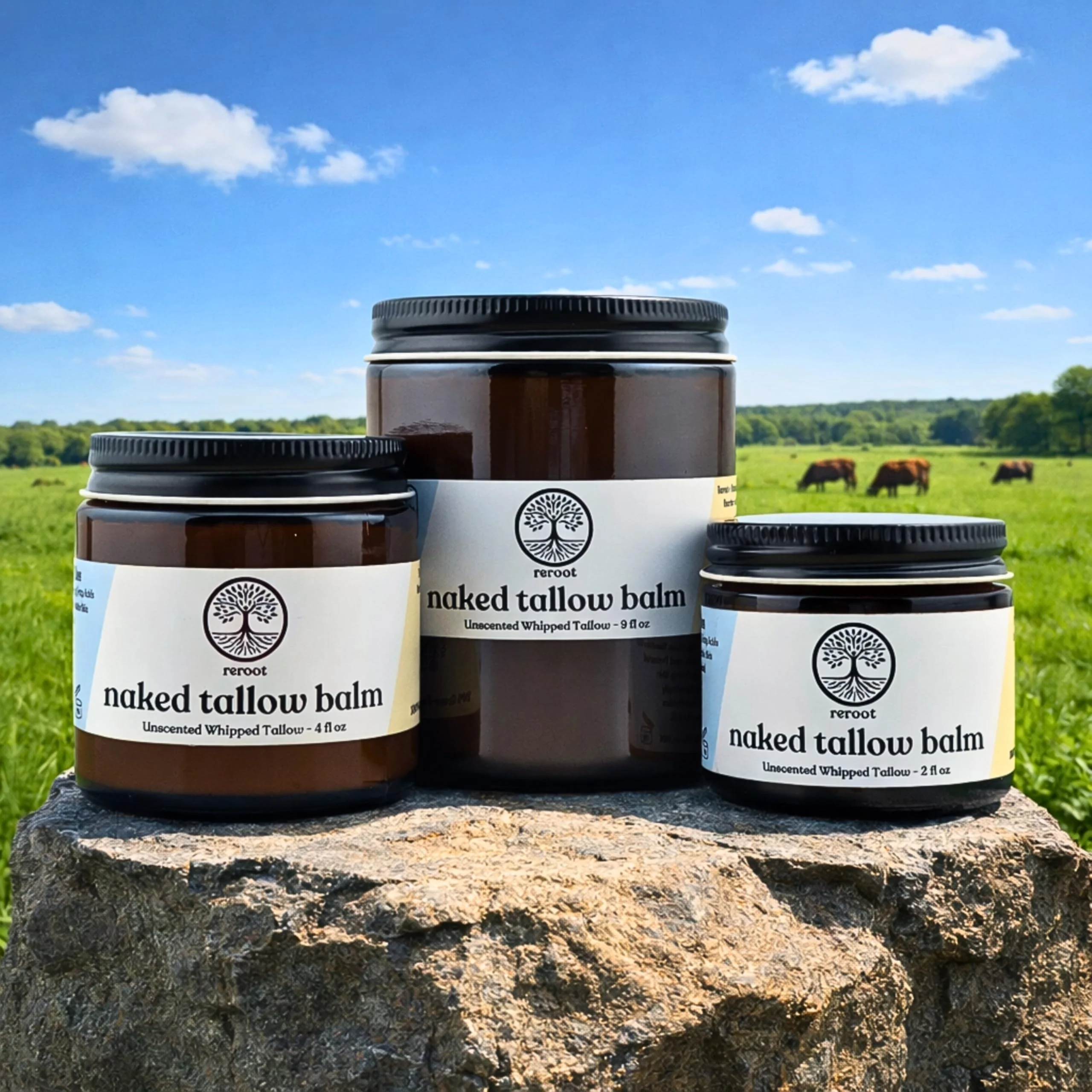 Beef Tallow for Skin - NAKED TALLOW BALM I 1 Ingredient - 100% Grass Fed Beef Tallow | Whole Body & Face | Whipped & UNSCENTED for Sensititve Dry Skin, Babies, Eczema, Psoriasis, Rosacea - Image 3