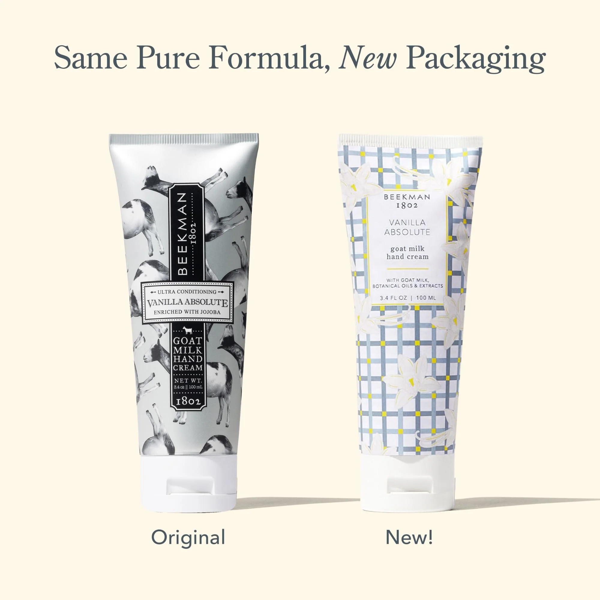 Beekman 1802 Pure Goat Milk Hand Cream, Vanilla Absolute - Scented - 3.4 oz - Moisturizing Lotion for Dry Skin - Anti-Aging Hydration - Good for Sensitive Skin - Cruelty Free - Image 6