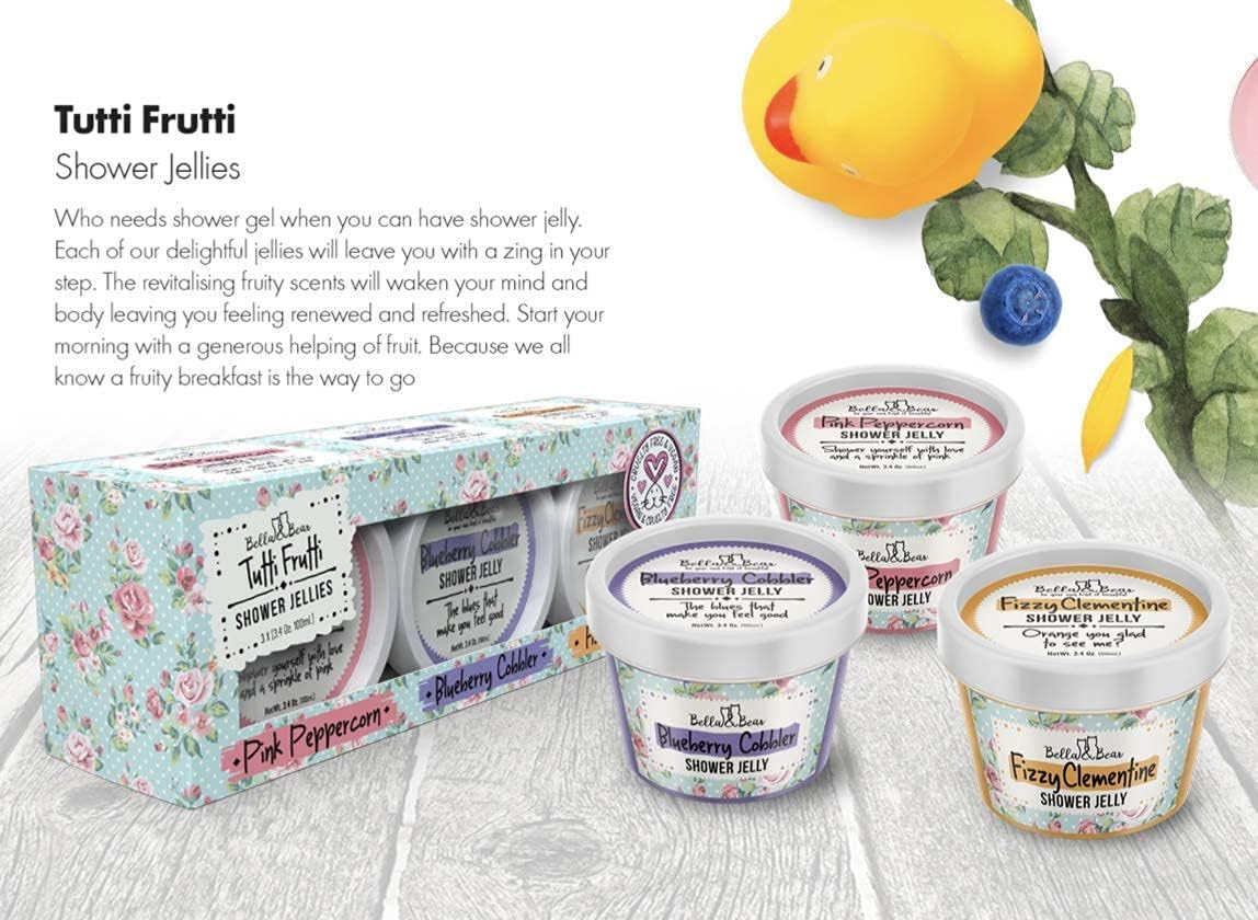 Bella & Bear Tutti Frutti Shower Jellies, Cute Gifts for Teenage Girls and Tweens, Pack of 3 x 3oz - Image 6