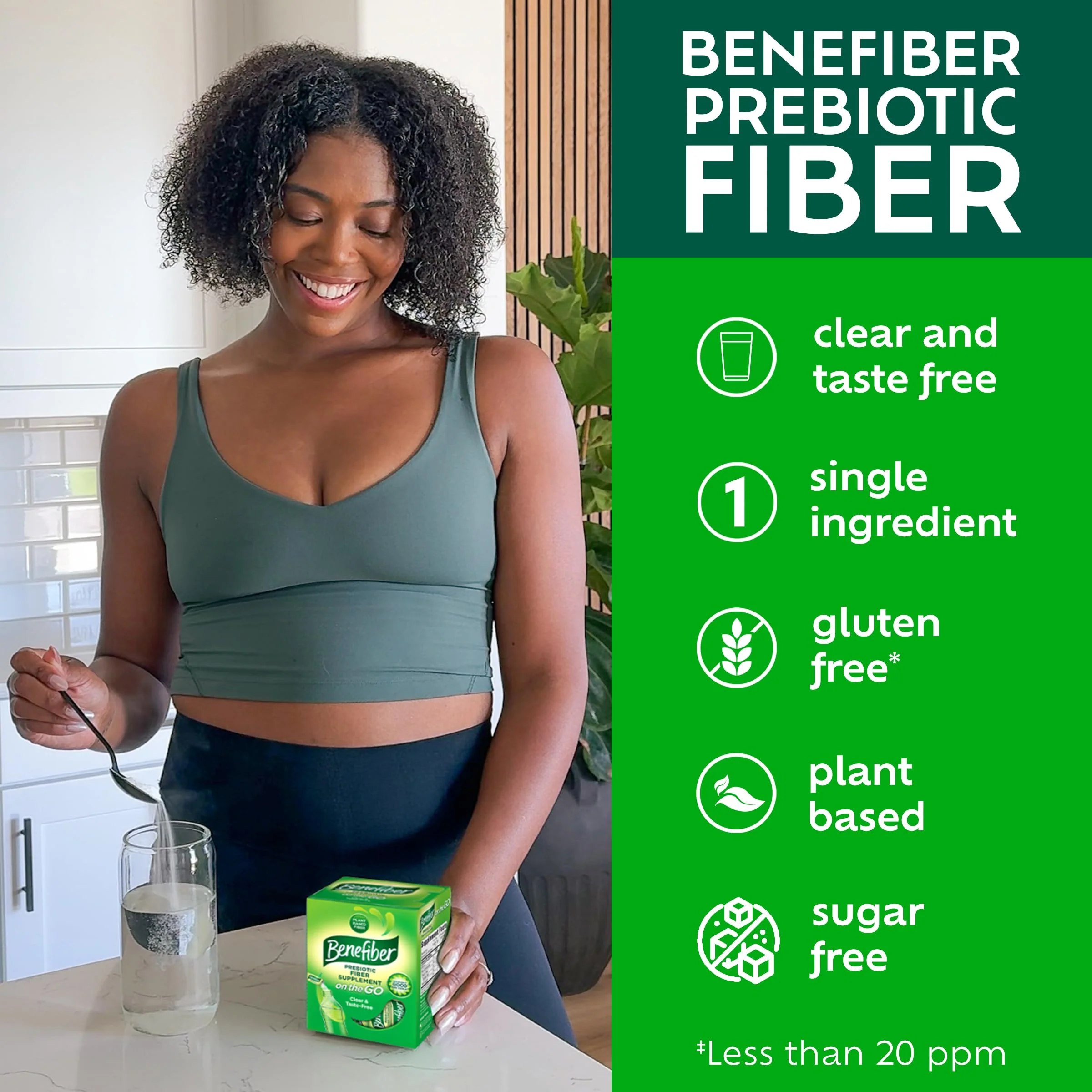 Benefiber On The Go Prebiotic Fiber Supplement Powder for Digestive Health, Daily Fiber, Unflavored - 28 Sticks (3.92 Ounces) - Image 8
