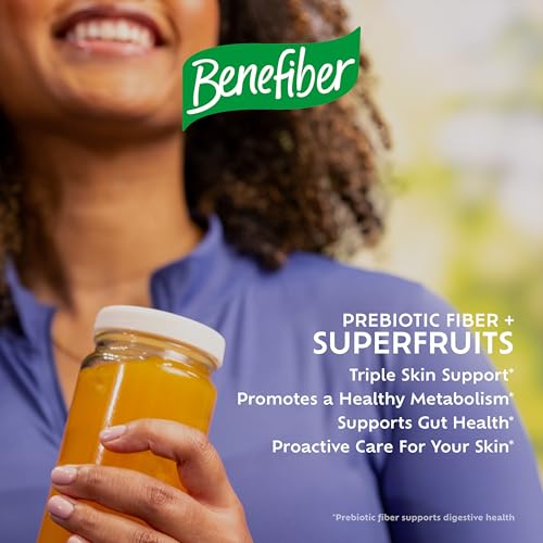 Benefiber Prebiotic Fiber + Superfruits Dietary Supplement, Strawberry Dragon Fruit Flavor, 8.8 oz (250g) - Image 12