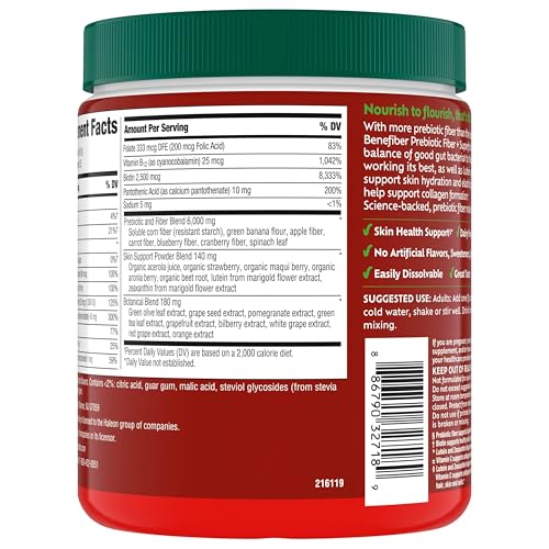 Benefiber Prebiotic Fiber + Superfruits Dietary Supplement, Strawberry Dragon Fruit Flavor, 8.8 oz (250g) - Image 5