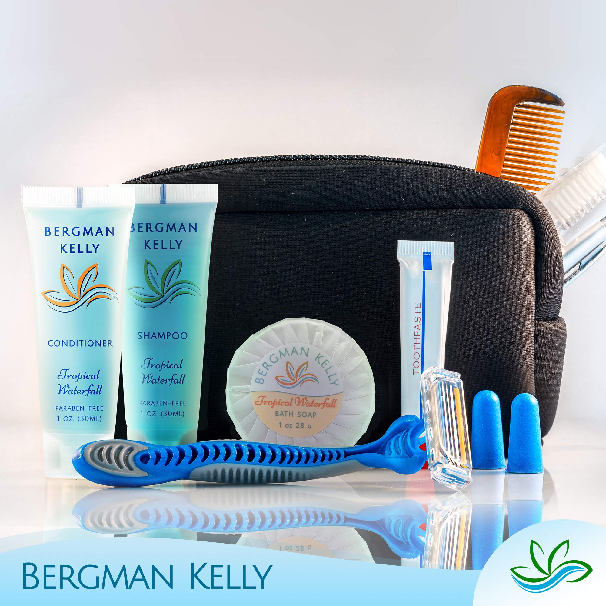 BERGMAN KELLY - Travel Size Lotion - 1 fl oz, 200 PK, Tropical Waterfall - Delight Your Guests w/Invigorating & Refreshing Body Lotion - Quality Mini & Small Size Guest Hotel Toiletries in Bulk - Image 2