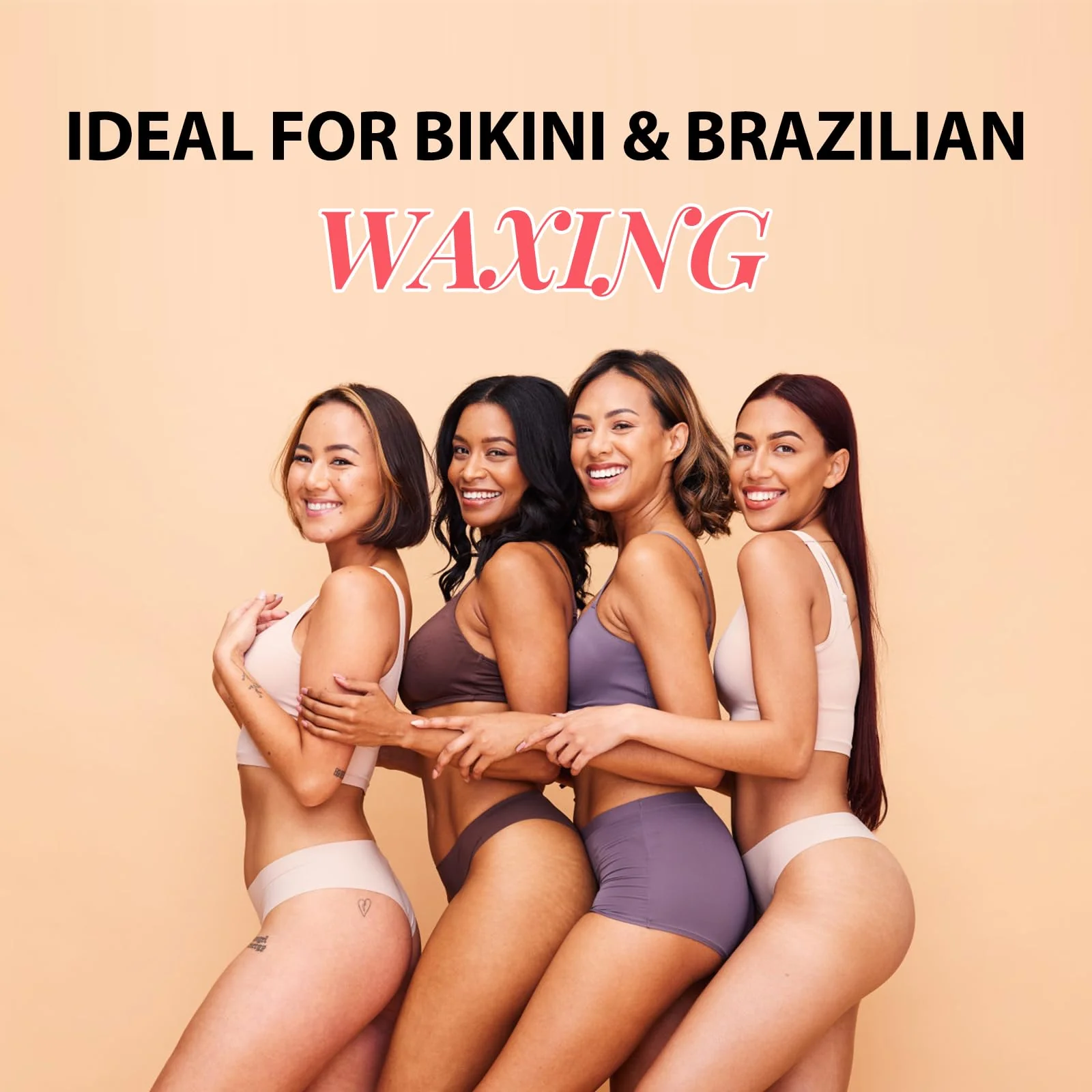 Bestienoly Full Hair Removal Kit for Women Brazilian Bikini for Eyebrows, Legs and Sensitive Skin with 5 Packs Hard Wax Beads - Image 4