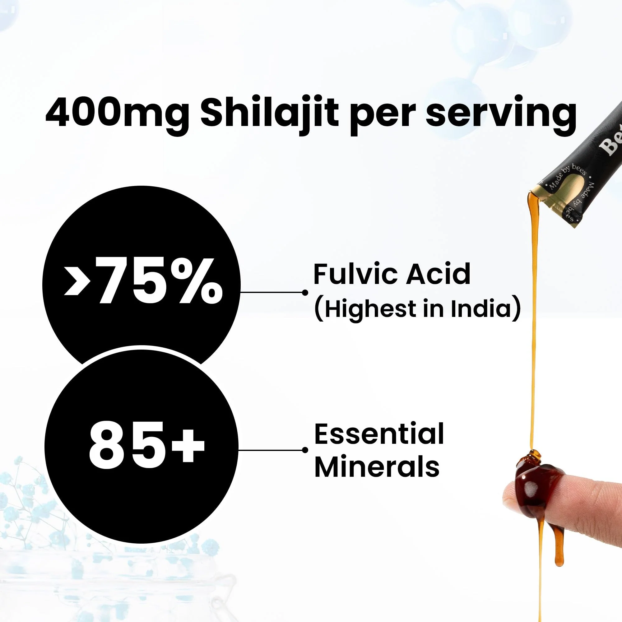 Better Alt Pure Himalayan Shilajit Sticks with Organic Honey, Saffron | Easy to Consume Shilajit| 30 Sticks for Energy Boost & Immune Support, 85+ Trace Minerals, 75%+ Fulvic Acid - Image 5