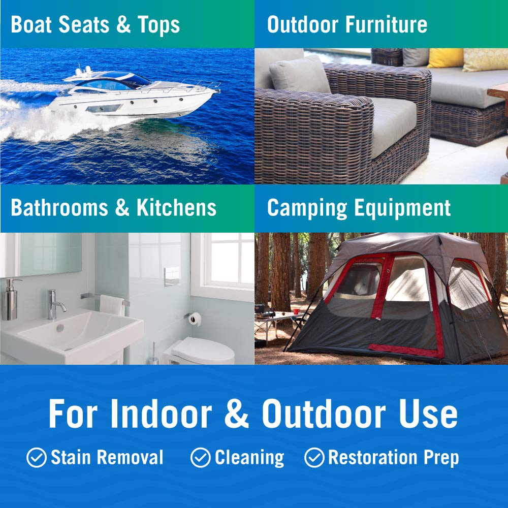 Better Boat Mold and Mildew Stain Remover 1 Gallon for Fabric Vinyl Tile Grout, Removes Mold Stains on Boat Seats Bathroom Shower Patio Furniture Carpet Canvas - Image 4