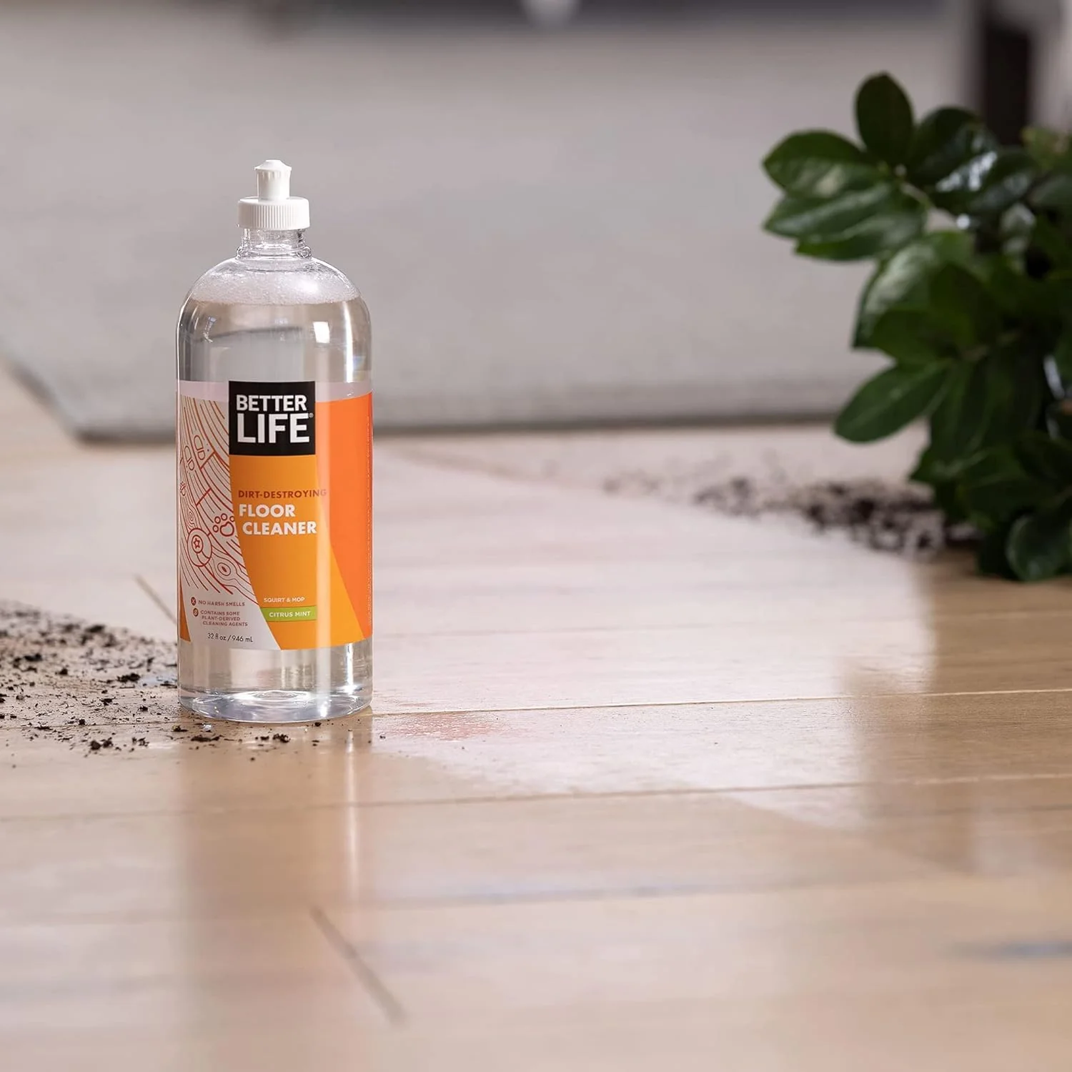 Better Life Floor Cleaner - Liquid Multipurpose Cleaner for Wood, Tile, Laminate, Vinyl, Bamboo - Hardwood Floor Cleaner for Mopping - Citrus Mint, 32 Fl Oz (Pack of 2) - Image 2