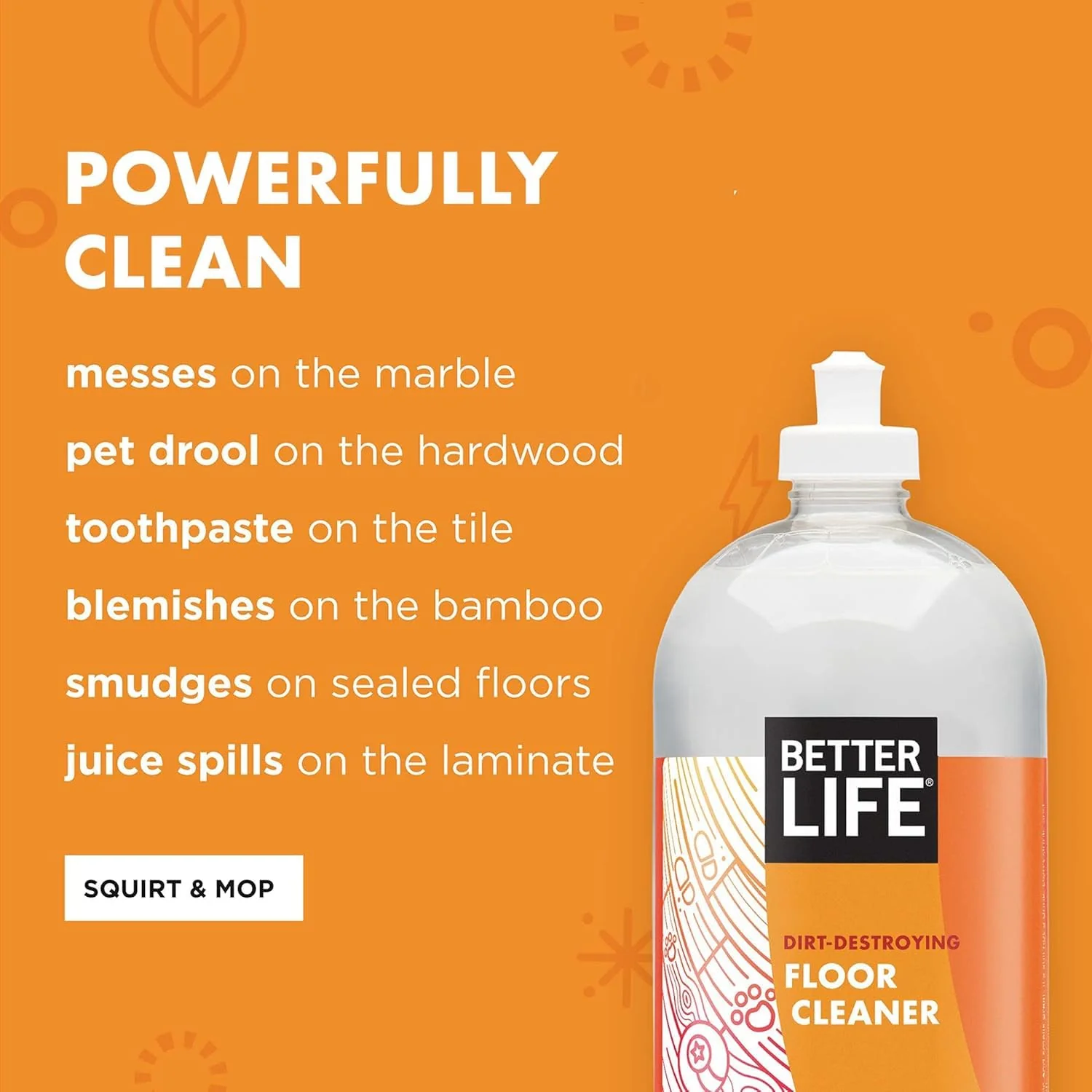 Better Life Floor Cleaner - Liquid Multipurpose Cleaner for Wood, Tile, Laminate, Vinyl, Bamboo - Hardwood Floor Cleaner for Mopping - Citrus Mint, 32 Fl Oz (Pack of 2) - Image 8