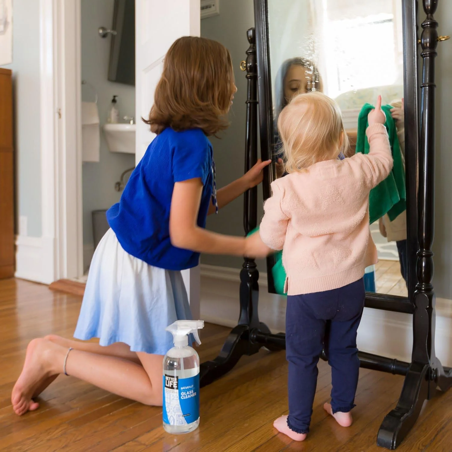 Better Life Glass Cleaner, Streak-free Window Cleaner, Surface Cleaning Spray, Mirror, Screen and Shower Door Cleaner, Removes Fingerprints, Dust, Dirt, Unscented, 32 Oz, Pack of 2 - Image 3