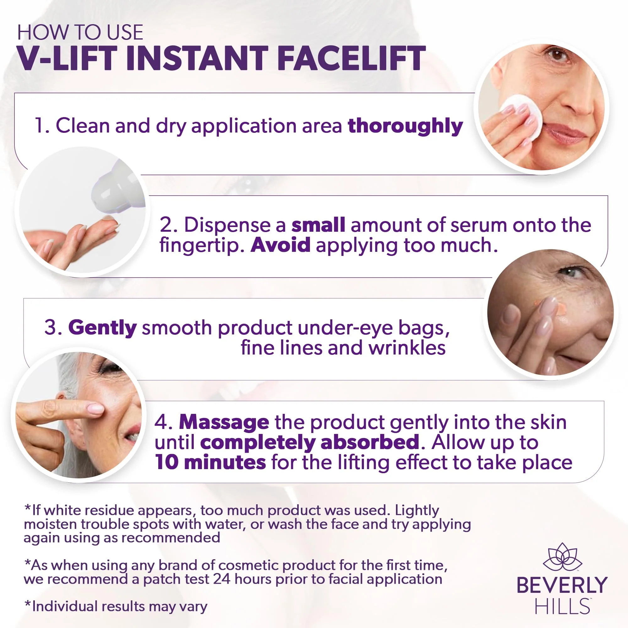 Beverly Hills V-Lift Instant Eye Lift and Eye Tuck Bee Venom Serum for Puffy Eyes, Dark Circles, Wrinkles, and Under Eye Bags Treatment for Women and Men | 30mL (120 Day Supply) - Image 5