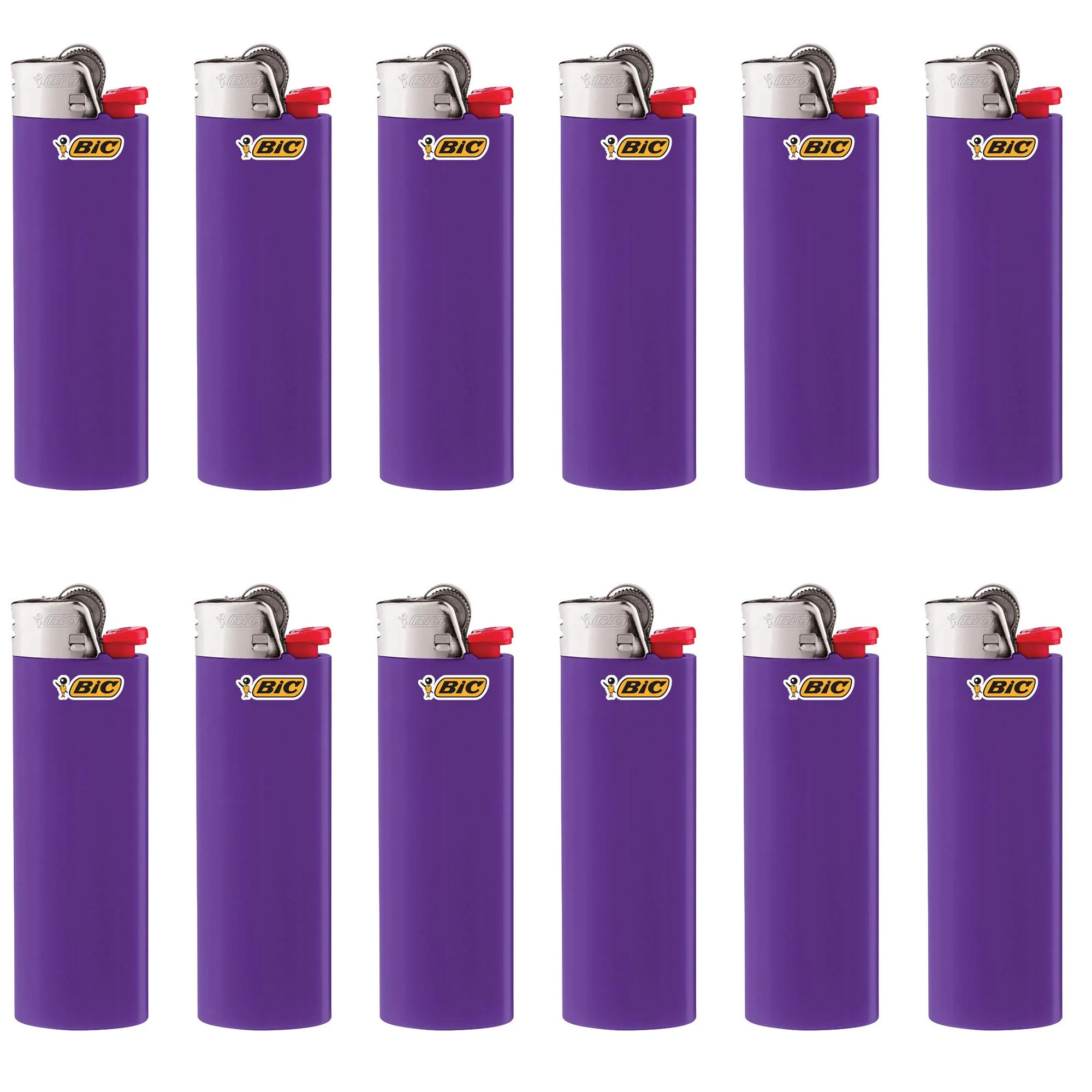 BIC Classic Lighters, Pocket Style, Lighter for Candles, Purple Lighters (Packaging May Vary), 12 Count Pack - Image 3
