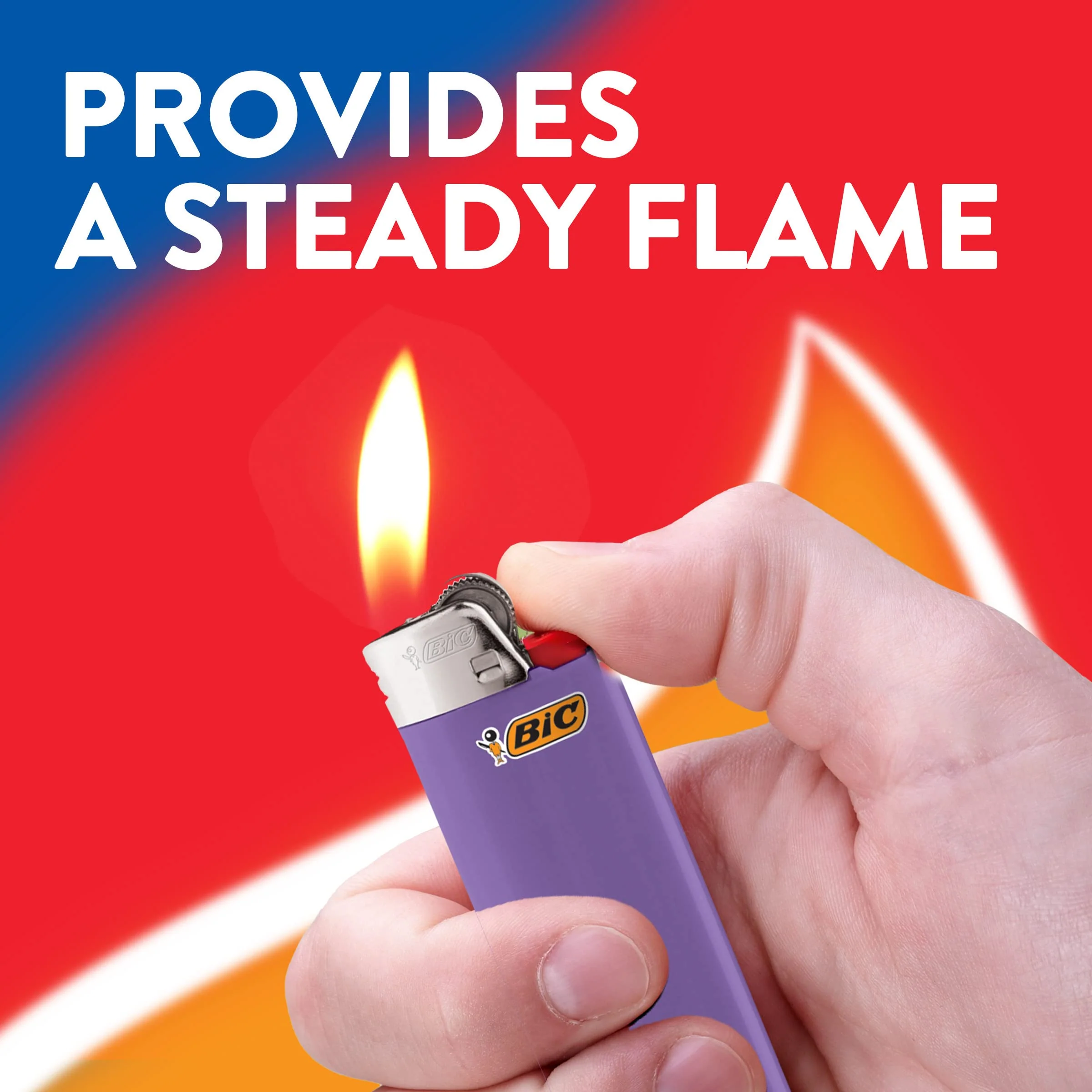 BIC Classic Lighters, Pocket Style, Lighter for Candles, Purple Lighters (Packaging May Vary), 12 Count Pack - Image 6