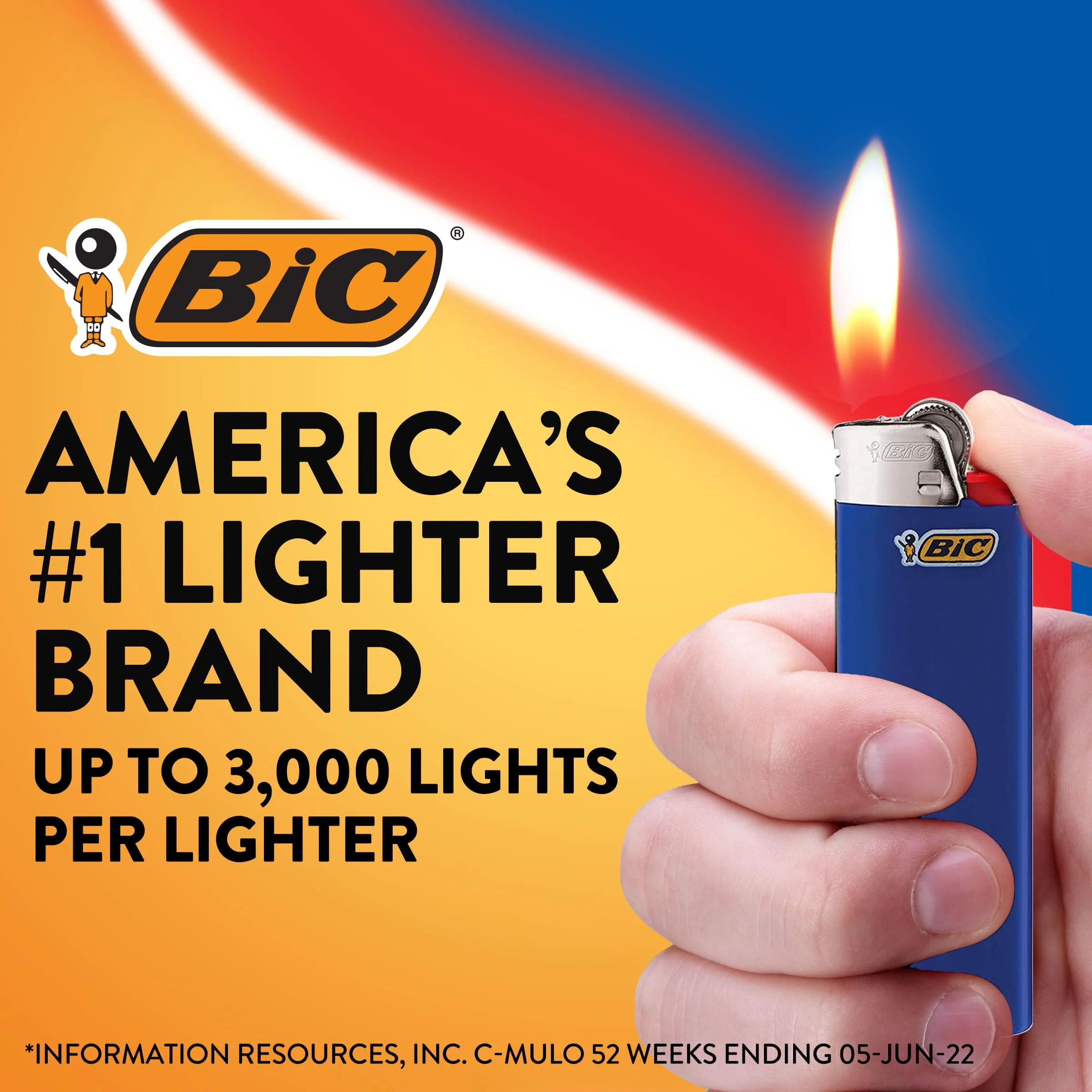 BIC Maxi Pocket Lighter, Special Edition Vacation Collection, Assorted Unique Lighter Designs, 8 Count Pack of Lighters - Image 3