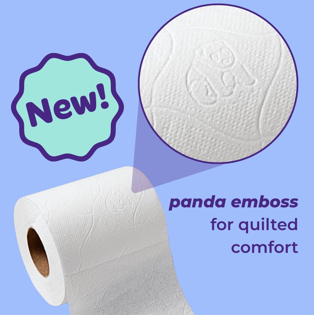 Bim Bam Boo 100% Bamboo Organic Chemical-Free Bulk Toilet Paper, Cloud-like Softness, Plant-Based Sustainable Tree-Free Bathroom Tissue, 24 Eco-Friendly Rolls, 2 Ply, 295 Sheets for RV and Camping - Image 9