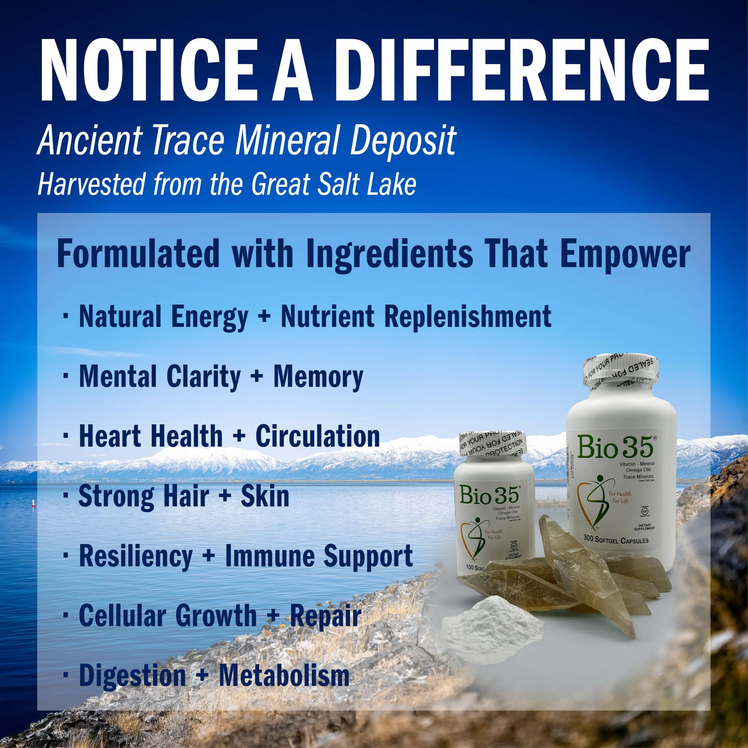 Bio-35 100ct, Daily Multivitamin for Men & Women Wellness – Bio35 High Potency Softgel with Trace Minerals, Multi Vitamins for Immune Support, Digestion, & Energy - Image 6