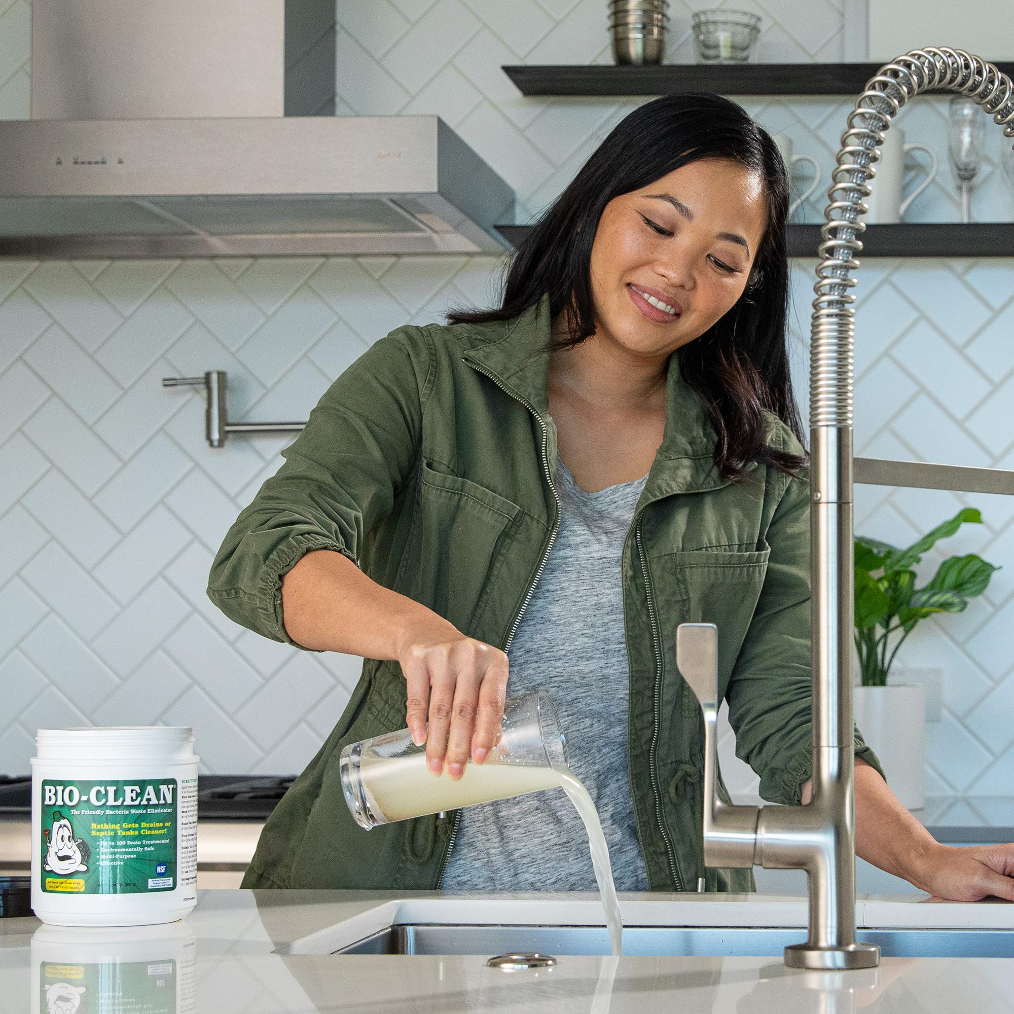 Bio-Clean Drain Septic 2# Can Cleans Drains- Septic Tanks - Grease Traps All Natural and 100% Guaranteed No Caustic Chemicals! Removes fats Oil and Grease, Completely Cleans Your System. - Image 2