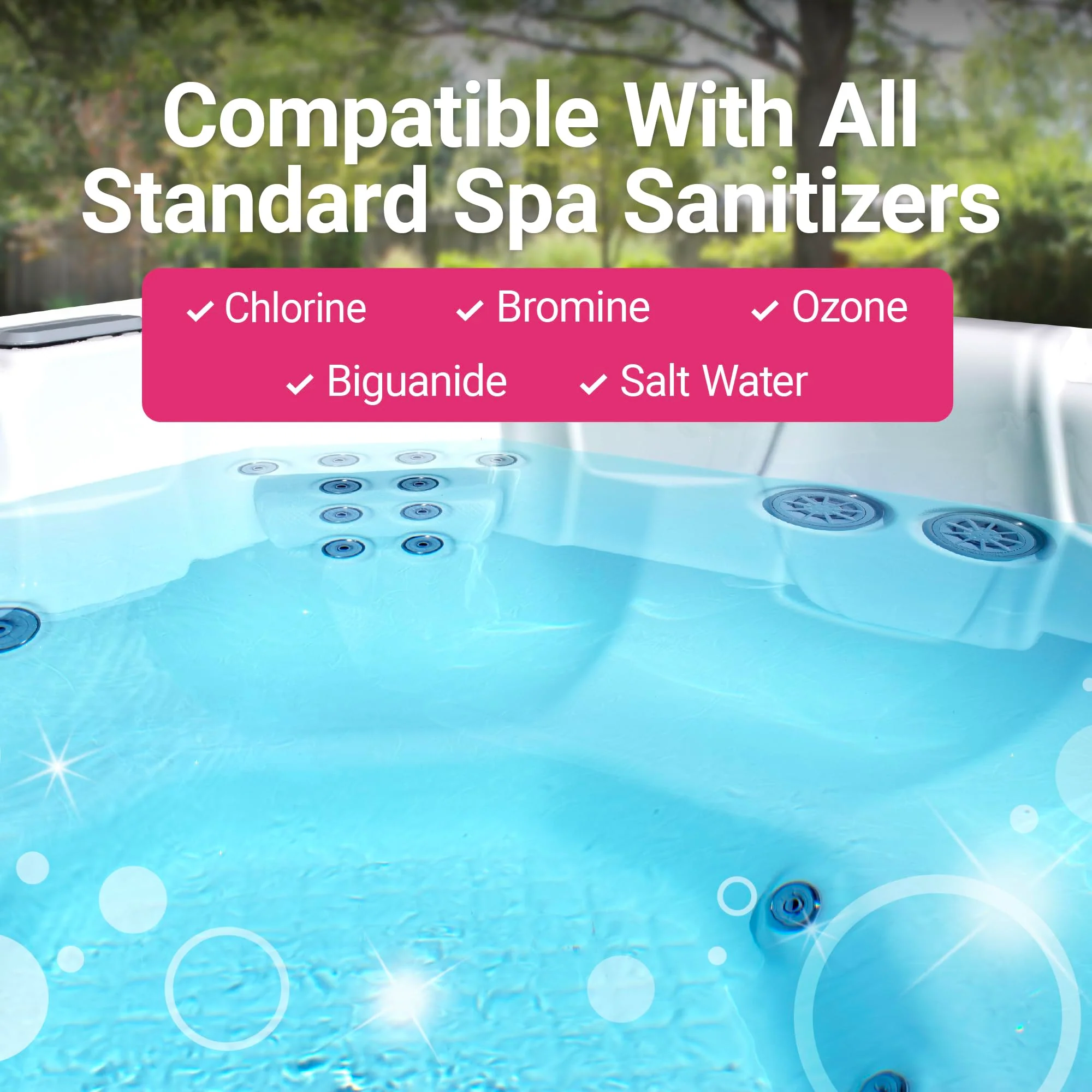 Bio Ouster Hot Tub Water Balancing Kit – Spa pH Up, pH Down, Alkalinity Increaser, Calcium Hardness Increaser & Test Strips – Spa Chemicals Starter Kit for Inflatable & Acrylic Hot Tubs – Made in USA - Image 5