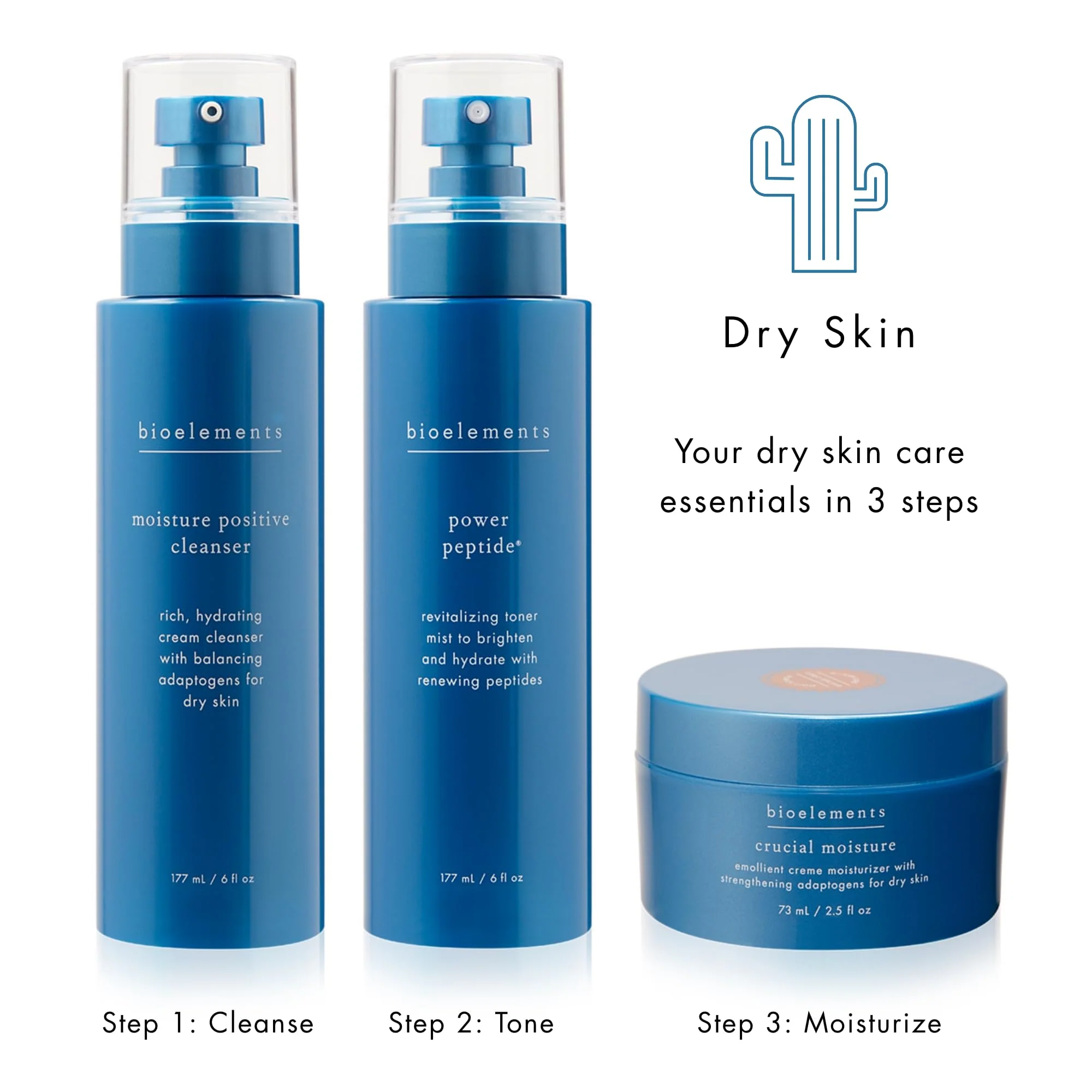 Bioelements Crucial Moisture - 2.5 fl oz - Emollient Cream Facial Moisturizer for Dry Skin - Improve Fine Lines - Vegan, Gluten Free - Never Tested on Animals - AM Moisturizer - Face Lotion - Image 3