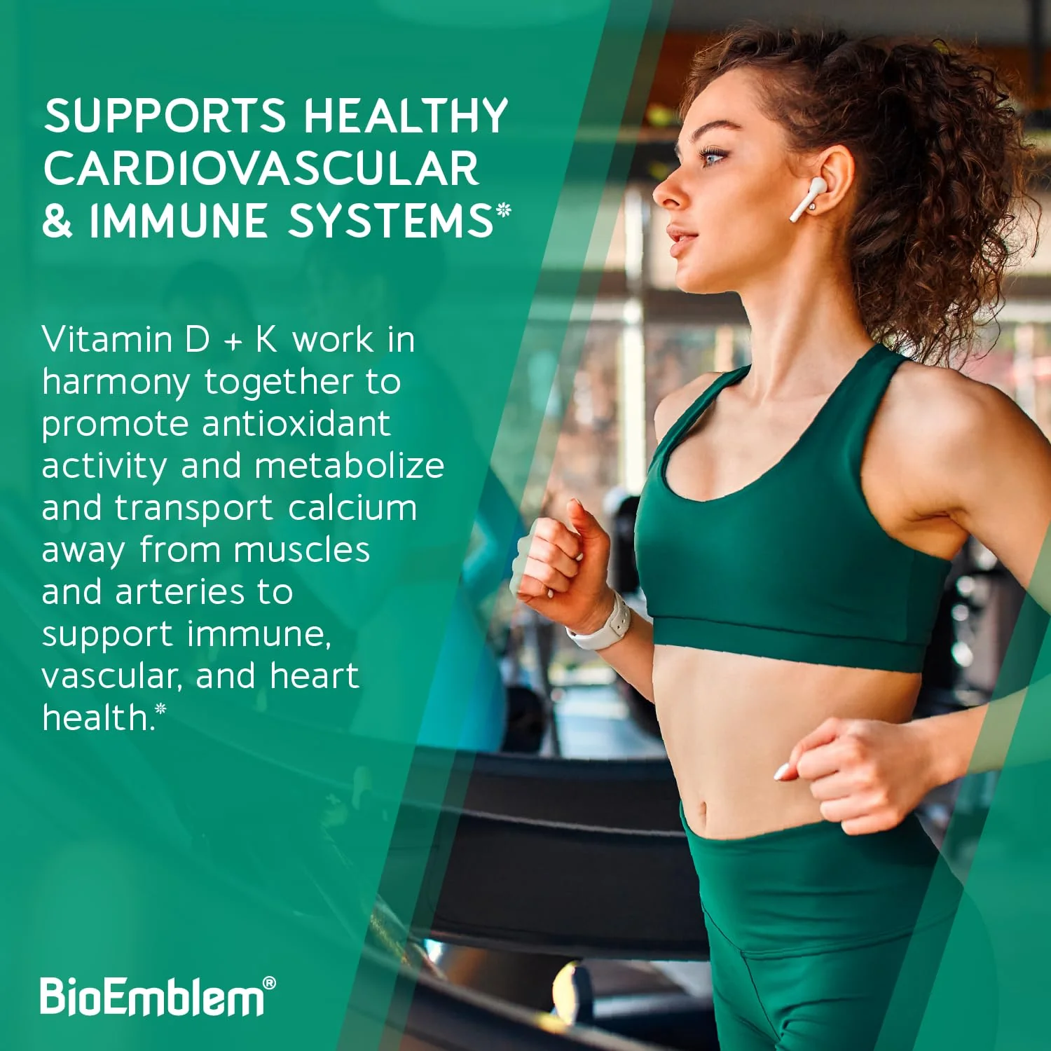 BioEmblem Vitamin D3 K2 Capsules (5000IU and 200mcg) - Patented MK7 and MK4 for 3-in-1 Complex Support - Vegetarian Vitamin D K2 Supplement for Teeth, Heart, Immune System - Non-GMO, 90 Caps - Image 7