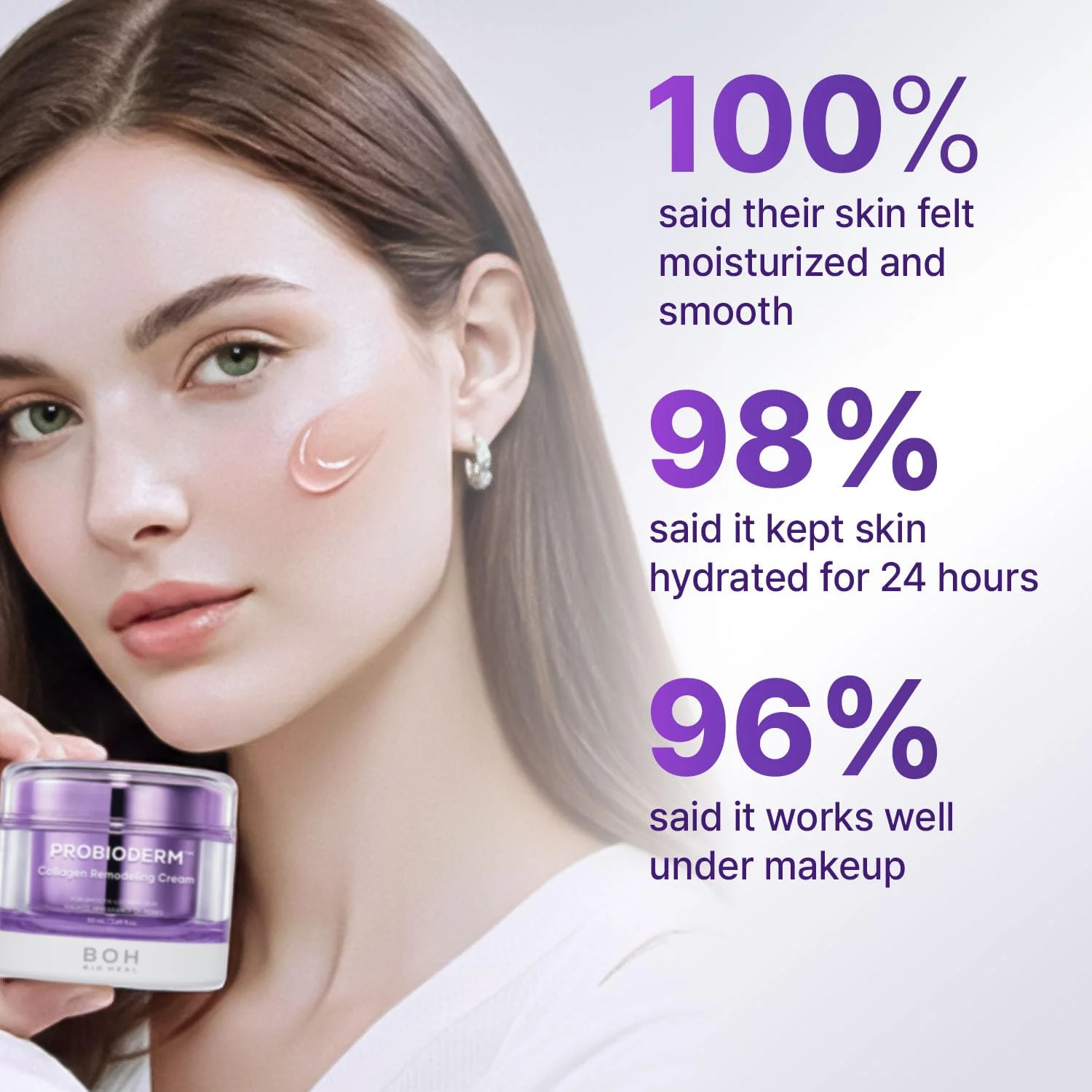 BIOHEAL BOH Probioderm™ Collagen Remodeling Cream 1.69 fl oz (50 ml) | Pore Tightening Cream with 150,000 Collagen Capsules for Firmness & Smooth Texture | Lightweight Moisturizer for Flawless Skin - Image 5