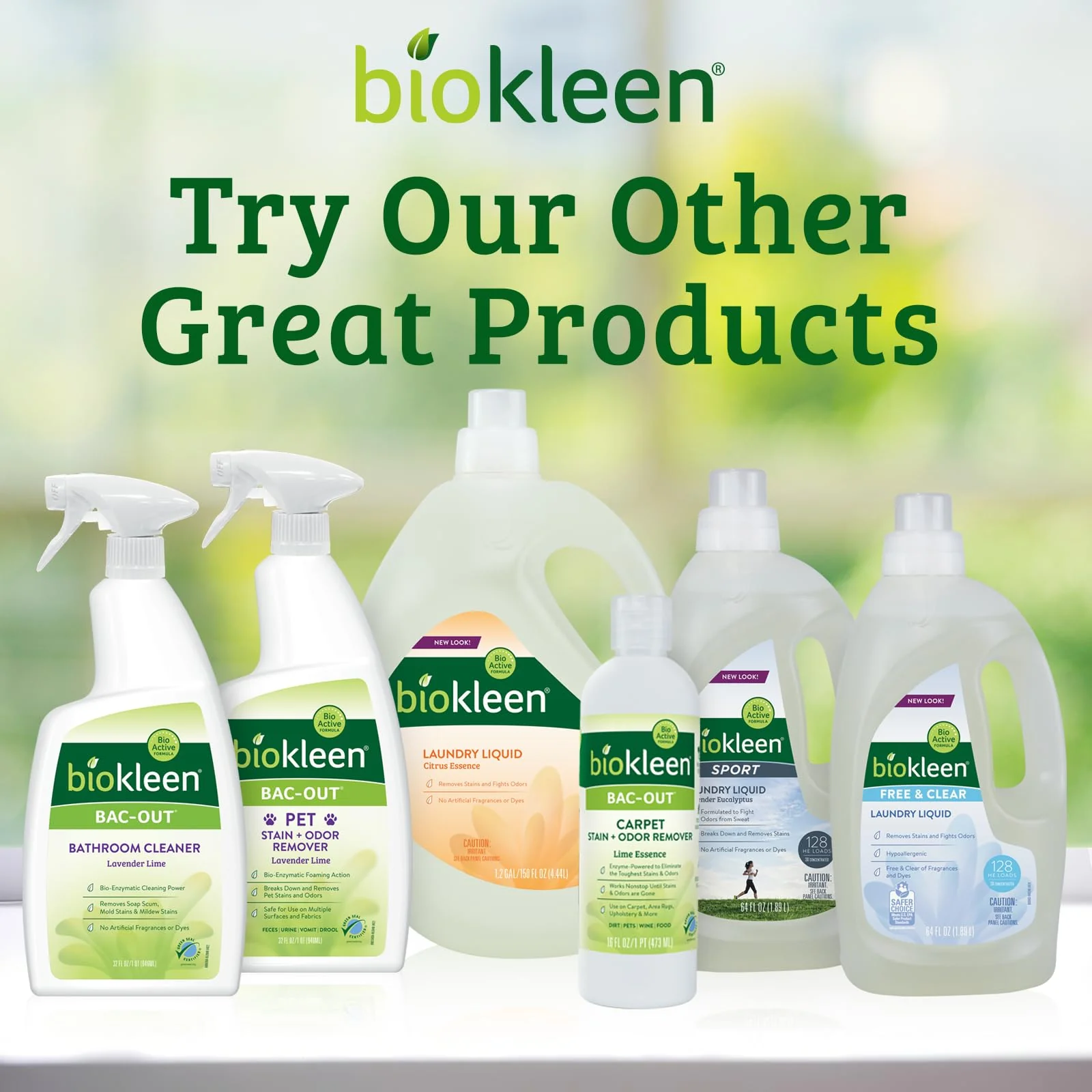 Biokleen Bac-Out Natural Bathroom Cleaner - 2 Pack - Enzyme Professional Strength, Enzymatic Cleaner for Bathroom, Eco-Friendly, Plant-Based, No Artificial Fragrance - Packaging May Vary - Image 2