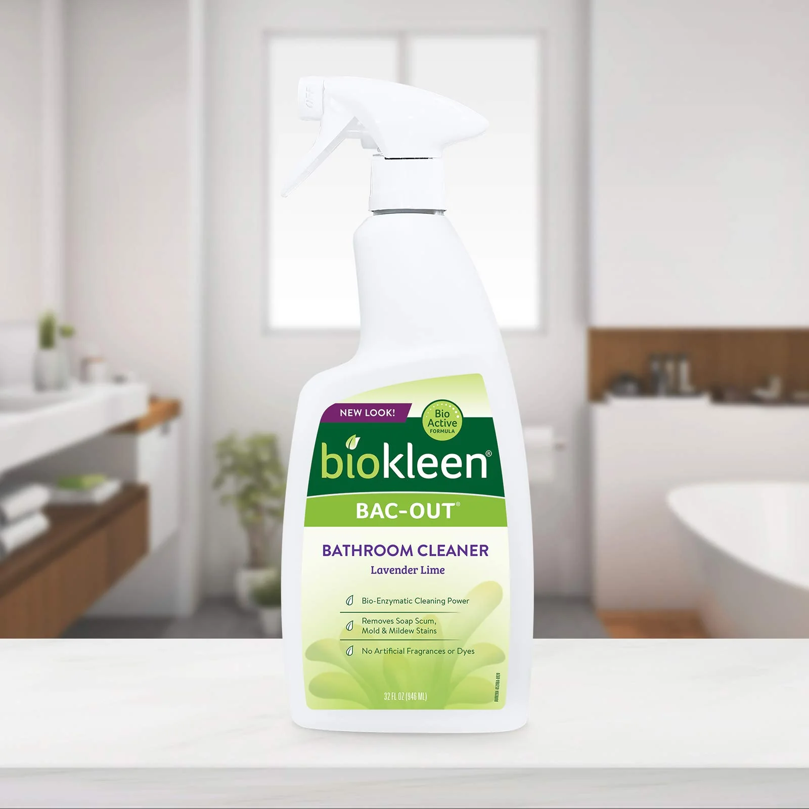 Biokleen Bac-Out Natural Bathroom Cleaner - 2 Pack - Enzyme Professional Strength, Enzymatic Cleaner for Bathroom, Eco-Friendly, Plant-Based, No Artificial Fragrance - Packaging May Vary - Image 4