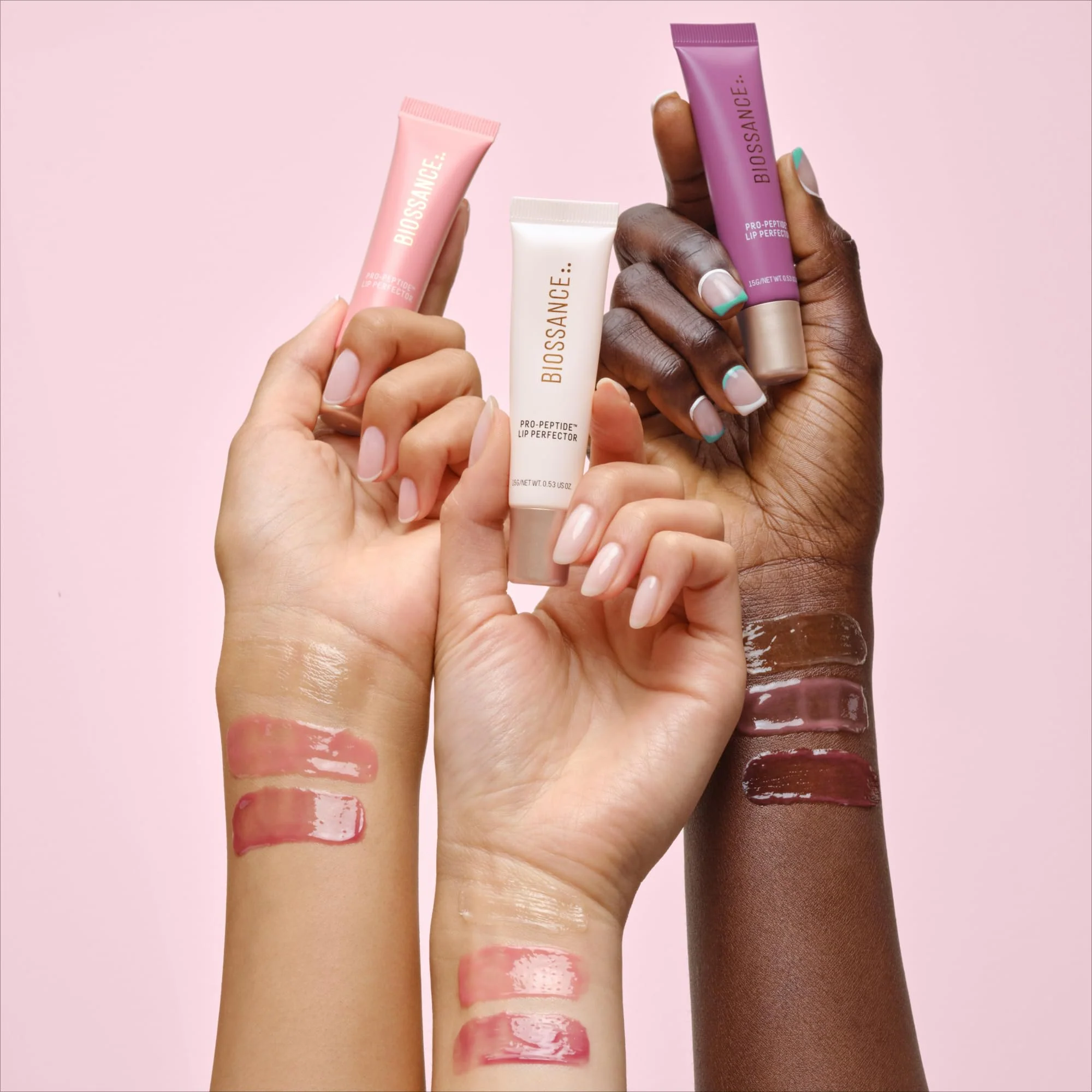 Biossance Pro-Peptide Lip Perfector – Triple-Treat Vegan Lip Balm – Deeply Hydrating with Pro-Peptides & Hyaluronic Acid – Enhances Natural Lip Color – Silky, Glossy Finish in Supernova, Berry - Image 3