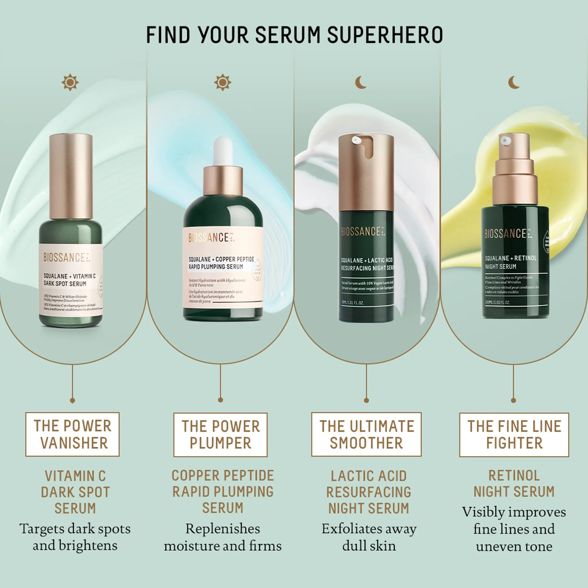 Biossance Squalane + Lactic Acid Resurfacing Night Serum - Vegan 10% Lactic Acid Face Serum for Skin Texture and Fine Lines - Gentle Night Exfoliant, Hydrating - Pore Reducer for Face, 1.0 Ounce - Image 7