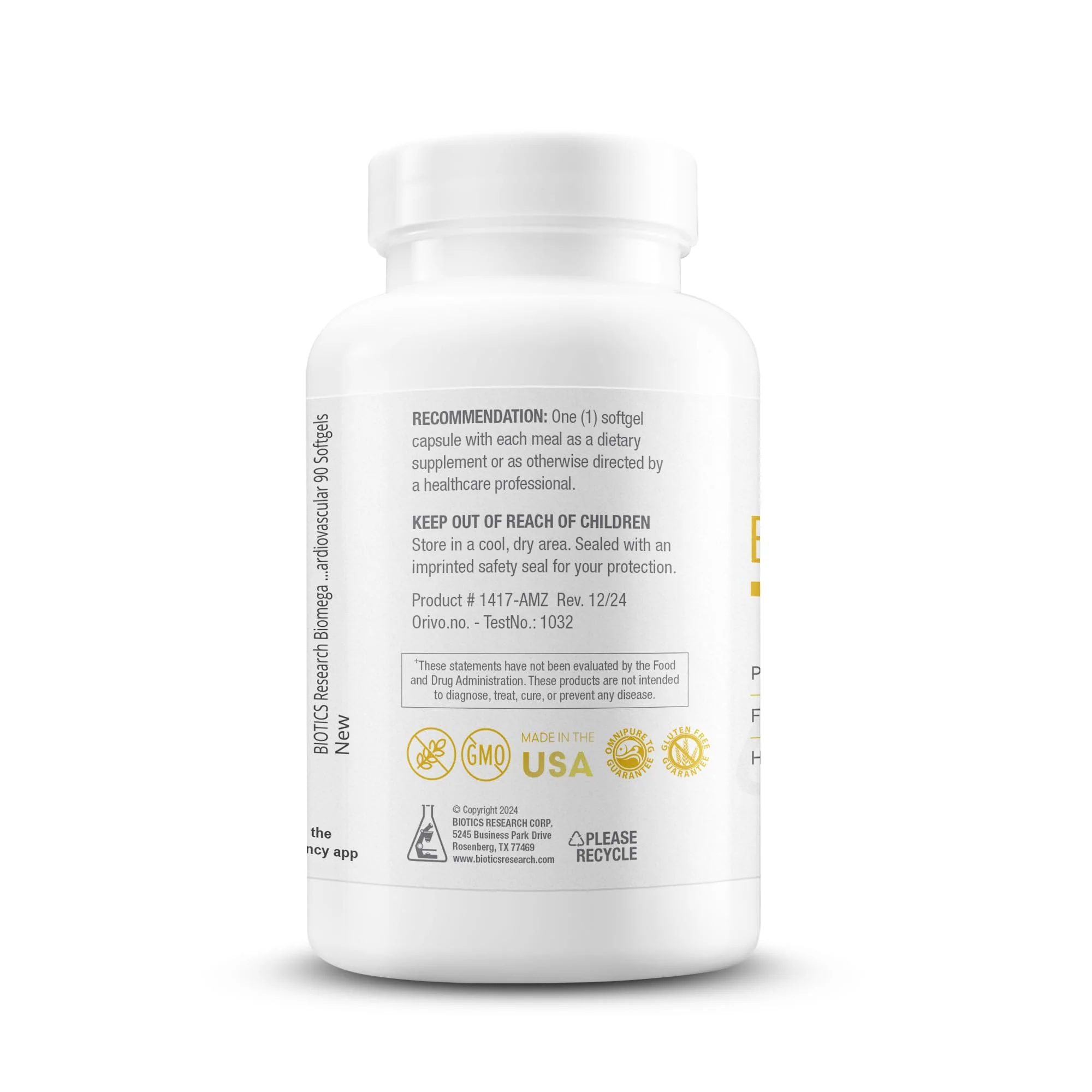 Biotics Research Biomega-1000™ Omega 3 Fish Oil With EPA 529mg / DHA 353mg– Omega-3 Fatty Acids 1000 mg- Highly Concentrated Fish Oil 90 Days Servings–Supports Immune, Brain & Heart Health–90 Softgels - Image 8