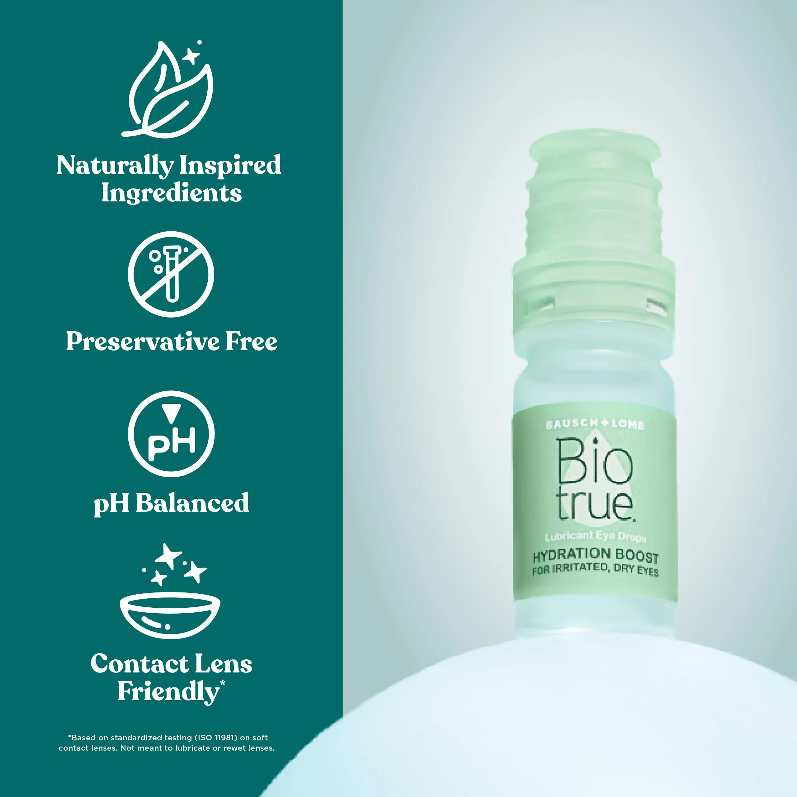 Biotrue Hydration Boost, Preservative-Free Eye Drops for Dry Eyes, Instantly Moisturizes, Rehydrates, Contact Lens Friendly, Refresh & Relieve Eye Irritation, 0.33 FL Oz (Pack of 1) - Image 2