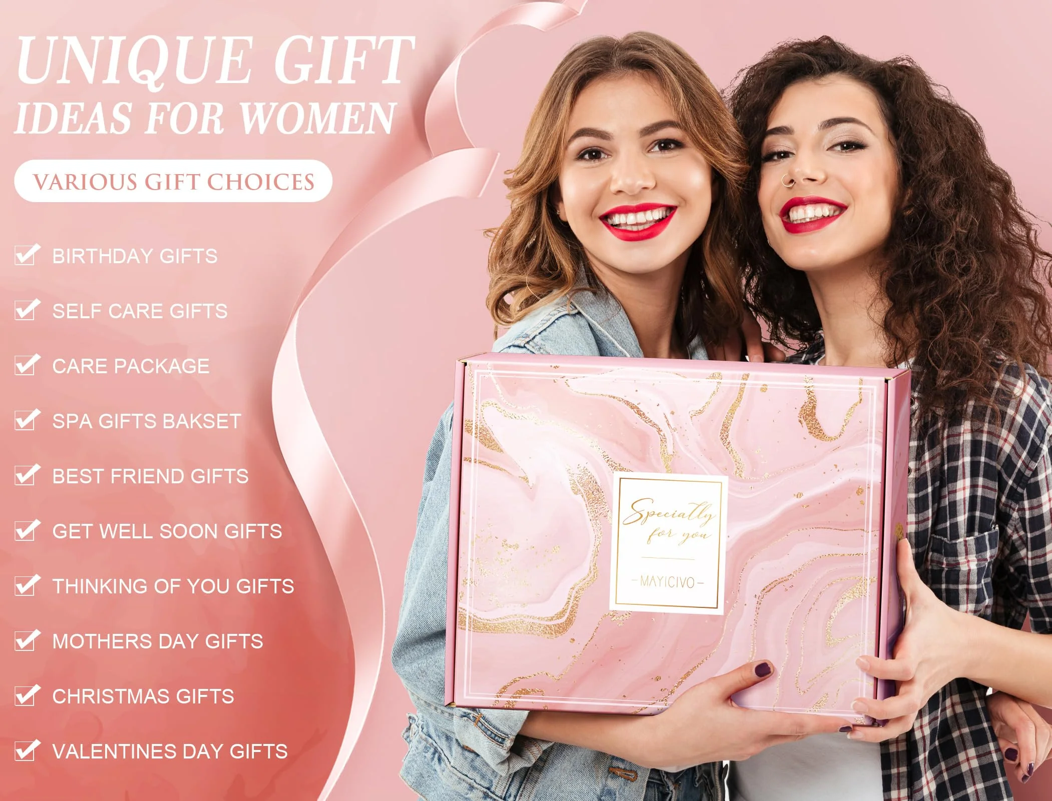 Birthday Gifts for Women Self Care Gifts Get Well Soon Gifts, Rose Relaxing Spa Gifts Basket Care Package w/ Luxury Flannel Blanket, Unique Christmas Gifts for Mom Her Friend Sister Wife Grandma - Image 9