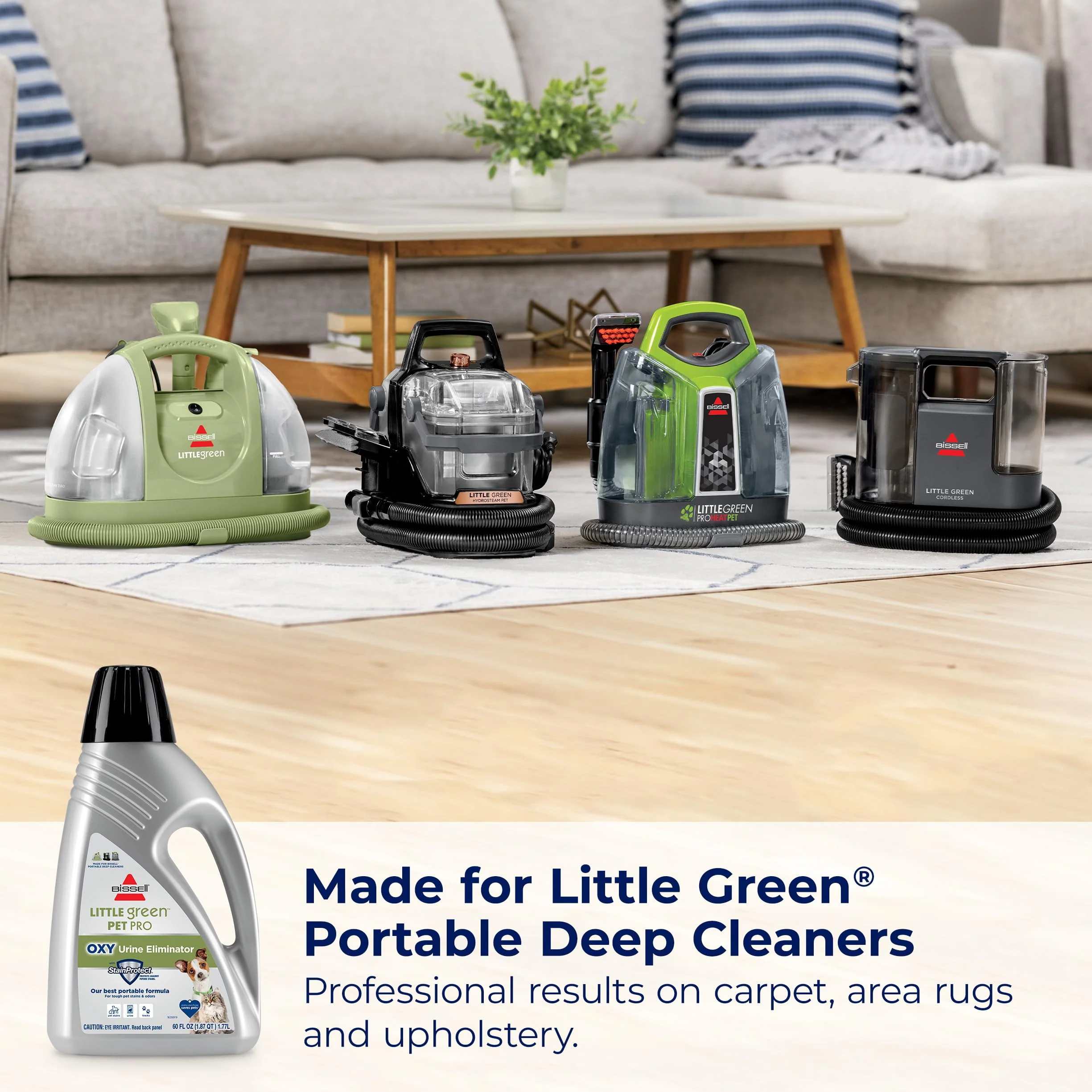 Bissell® Little Green™ PET-PRO-OXY Formula for Portable Carpet Cleaners, 60 oz, 2034F, (Pack of 2) - Image 3